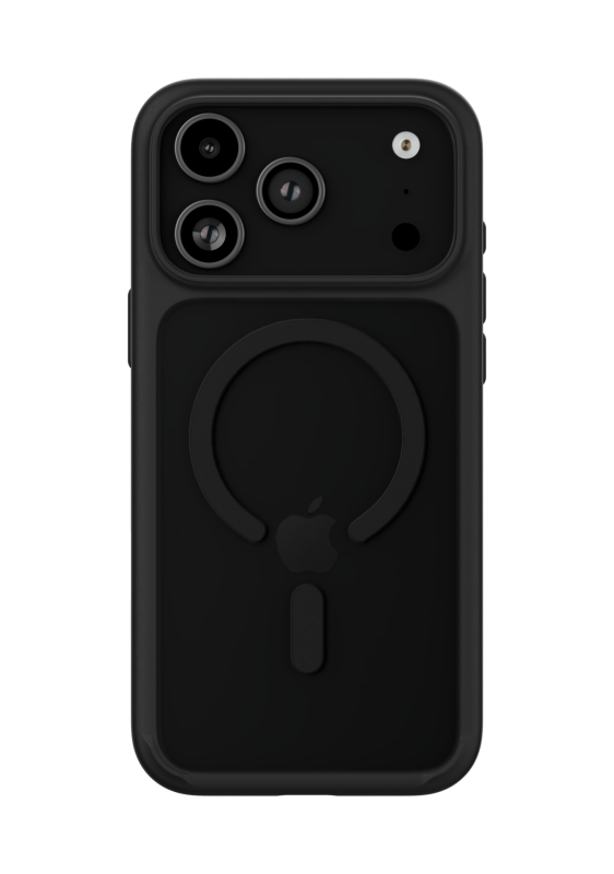 На фото изображено Чехол защитный uBear Shade Case для iPhone 17 Pro Max, MagSafe, чёрный