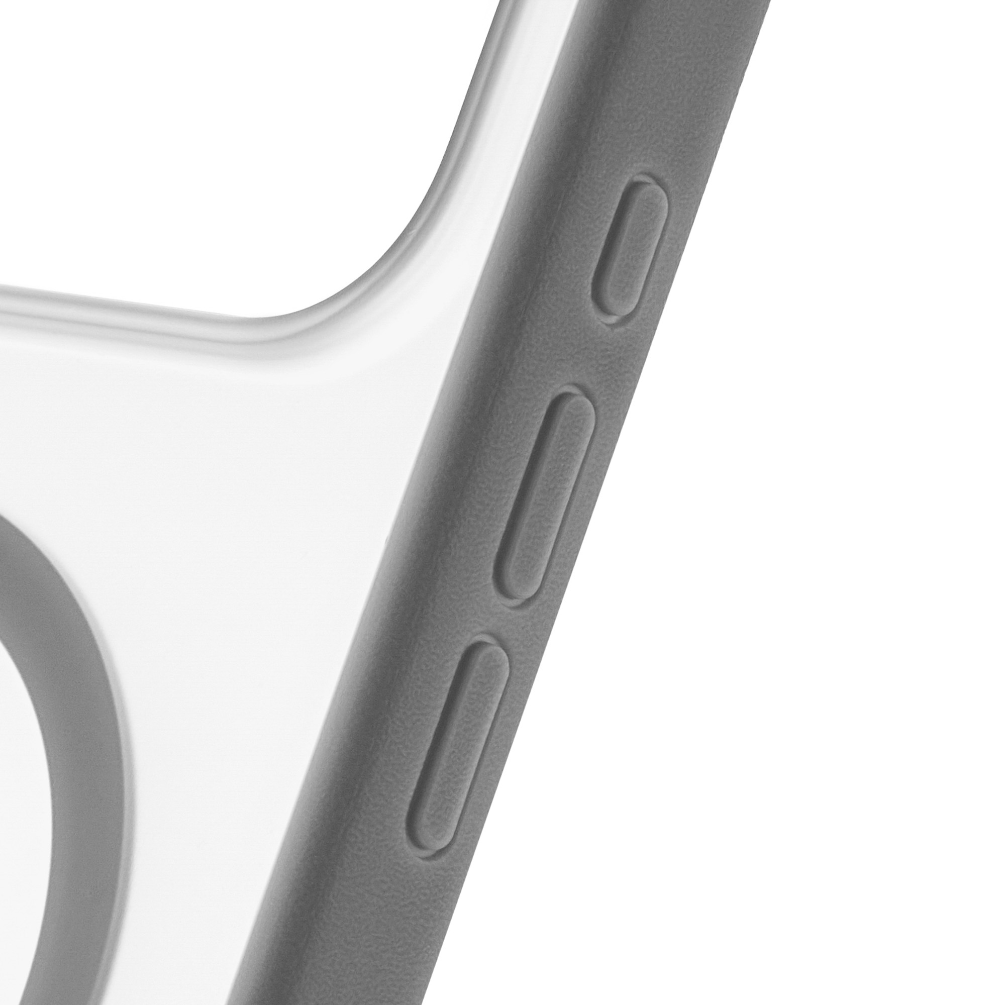 На фото изображено Чехол защитный uBear Stand 360° Mag Case для iPhone 17 Pro Max, серый