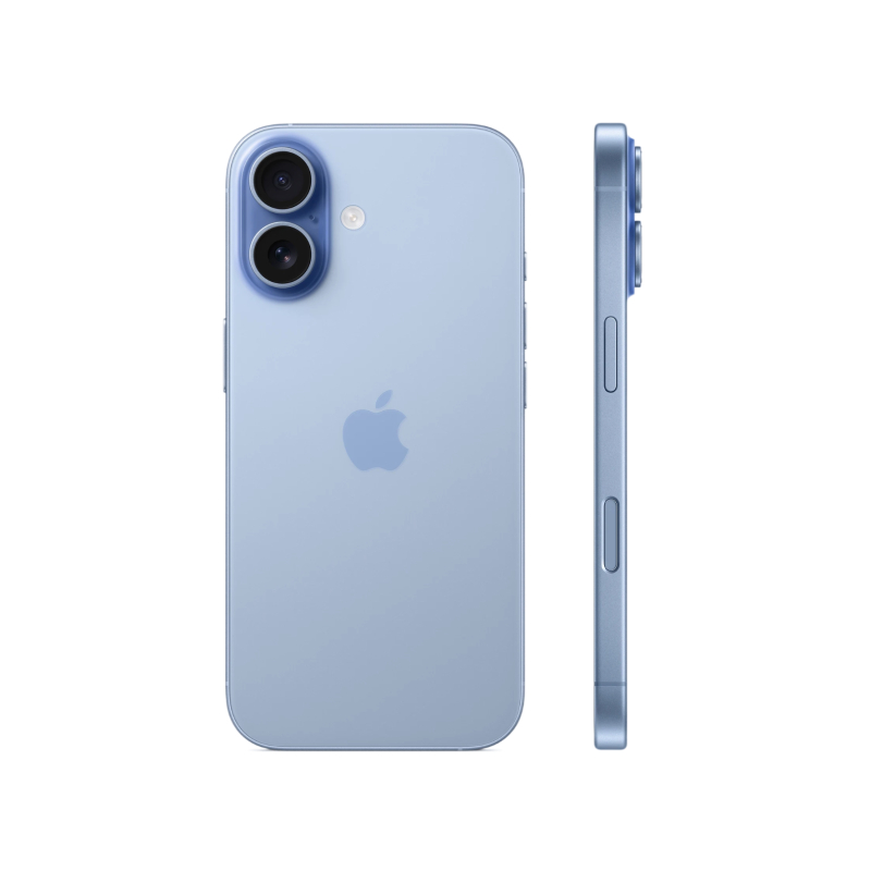 На фото изображено Apple iPhone 17, 256 ГБ, Туманно-голубой