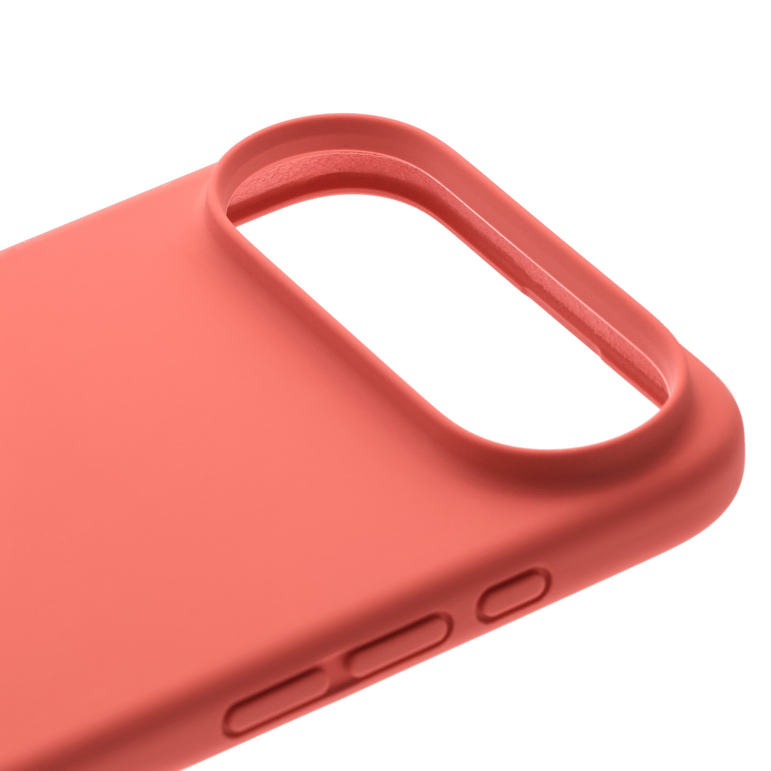 На фото изображено Чехол защитный uBear Touch Mag Case для iPhone 17 Air, MagSafe, коралловый
