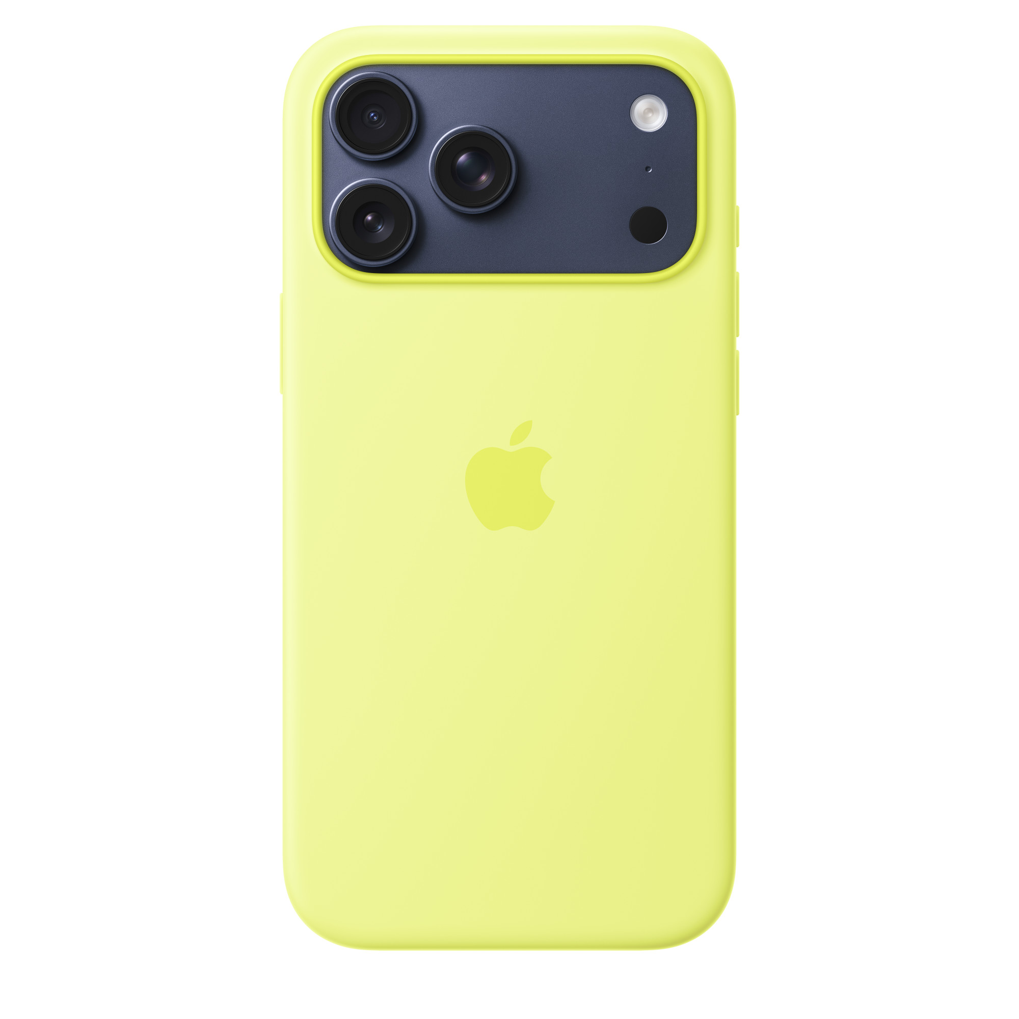 Фото Чехол защитный Apple Silicone Case with MagSafe для iPhone 17 Pro Max, жёлтый На фото изображено Чехол защитный Apple Silicone Case with MagSafe для iPhone 17 Pro Max, жёлтый