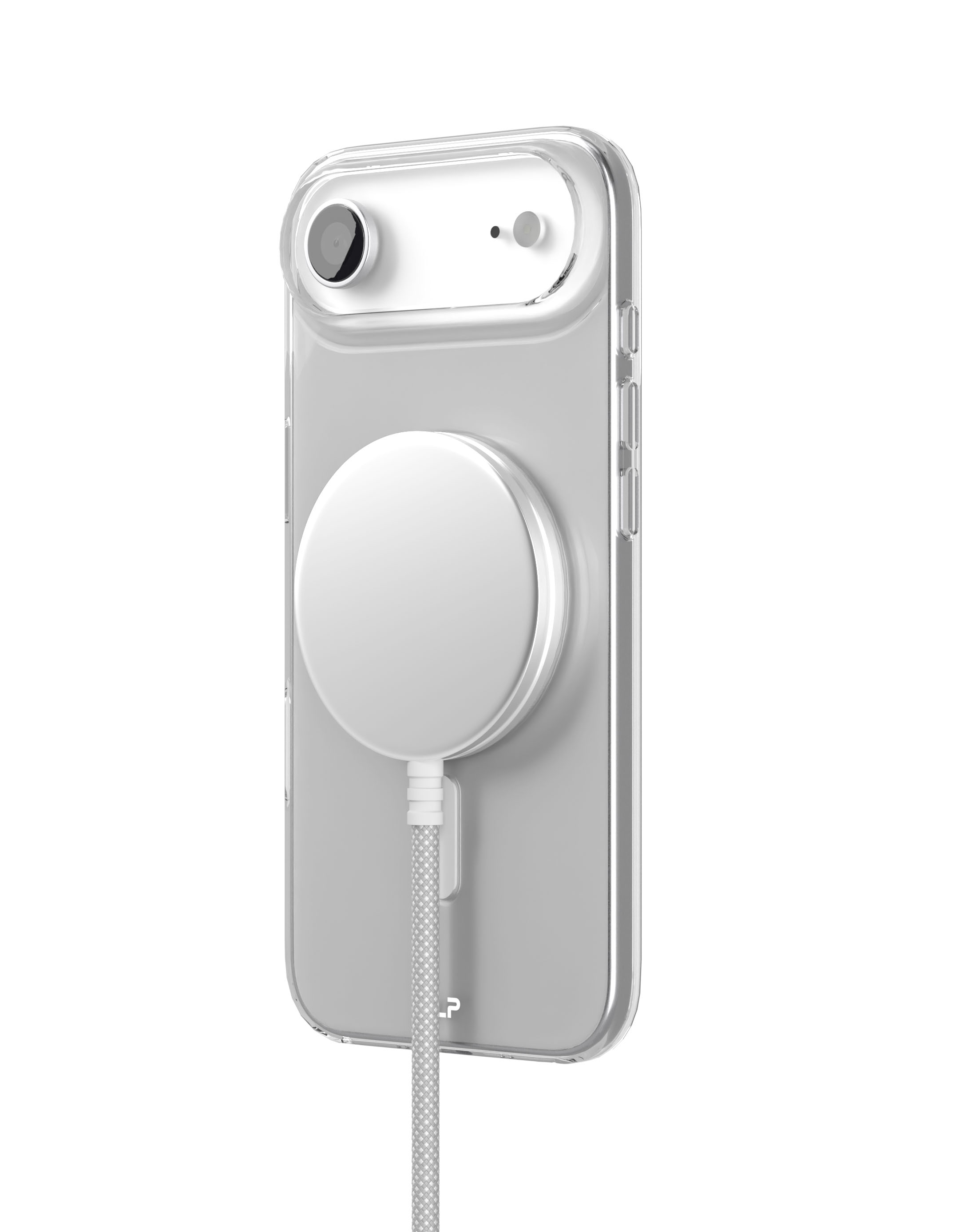 На фото изображено Чехол защитный VLP Puro Case с MagSafe для iPhone 17 Air, прозрачный