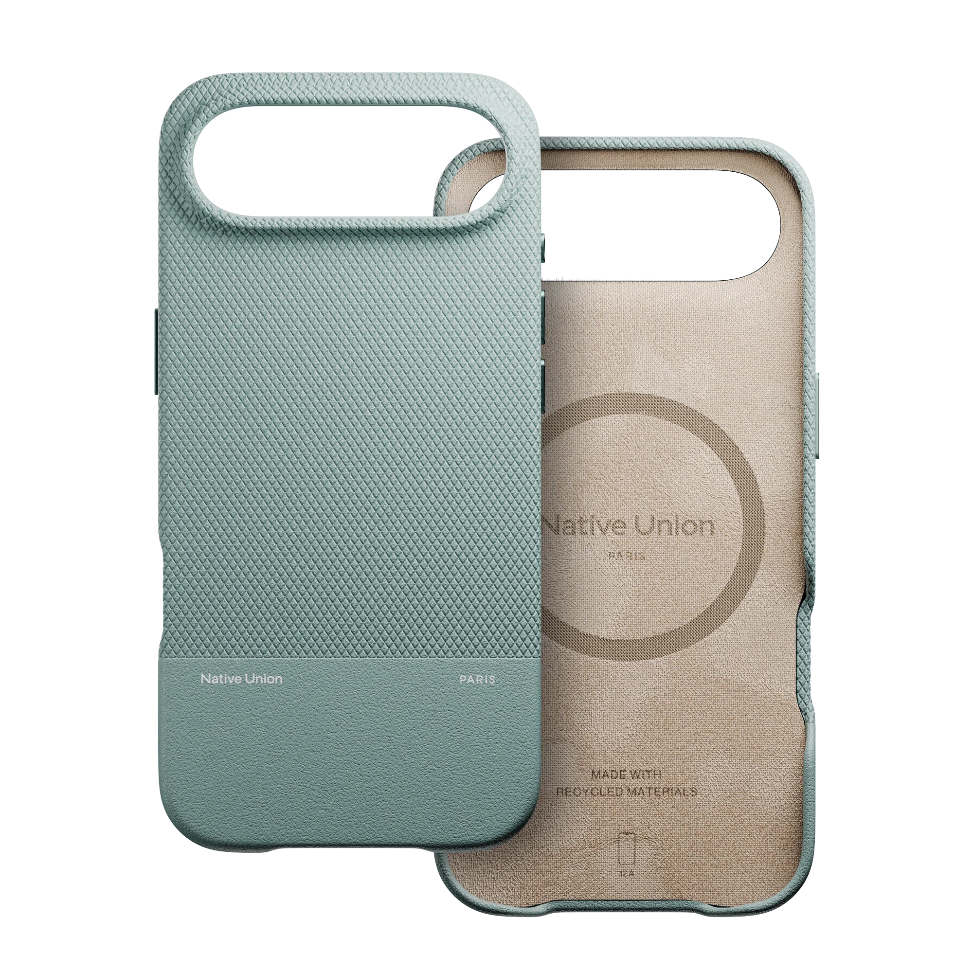 На фото изображено Чехол Native Union Paris (Re)Classic Case для iPhone Air, зеленый