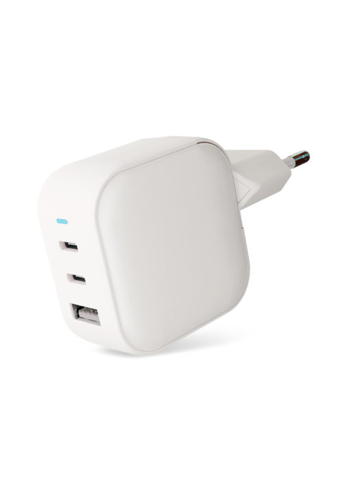 Сетевое зарядное устройство VLP G-Charge 65Вт 2 USB-C, USB-A, белый