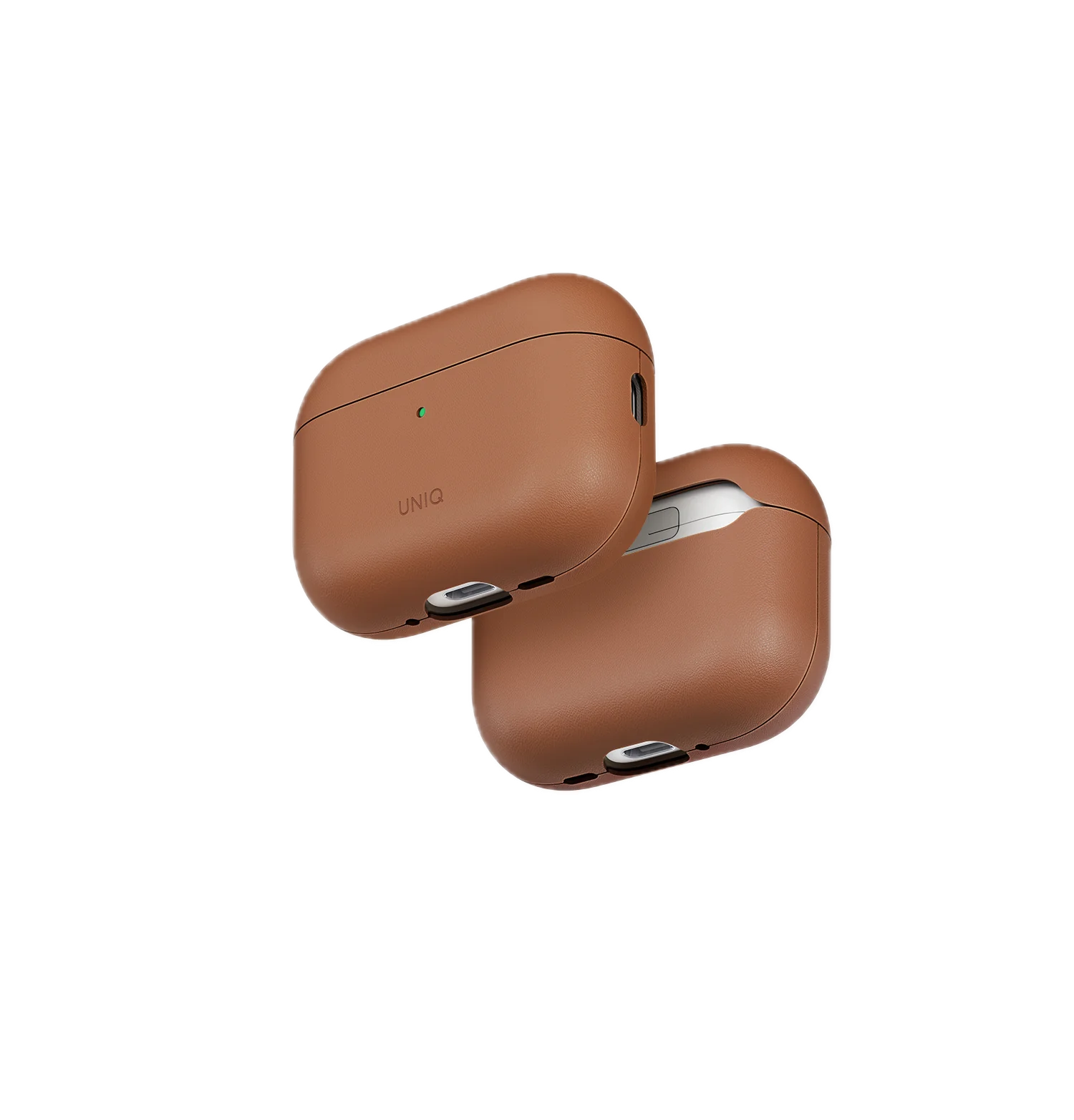 На фото изображено Чехол Uniq Lyden Vex для AirPods Pro 3, Caramel