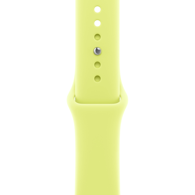 На фото изображено Apple Watch Series 11, 42 мм, корпус из алюминия цвета «Серебристый», спортивный ремешок, размер M/L