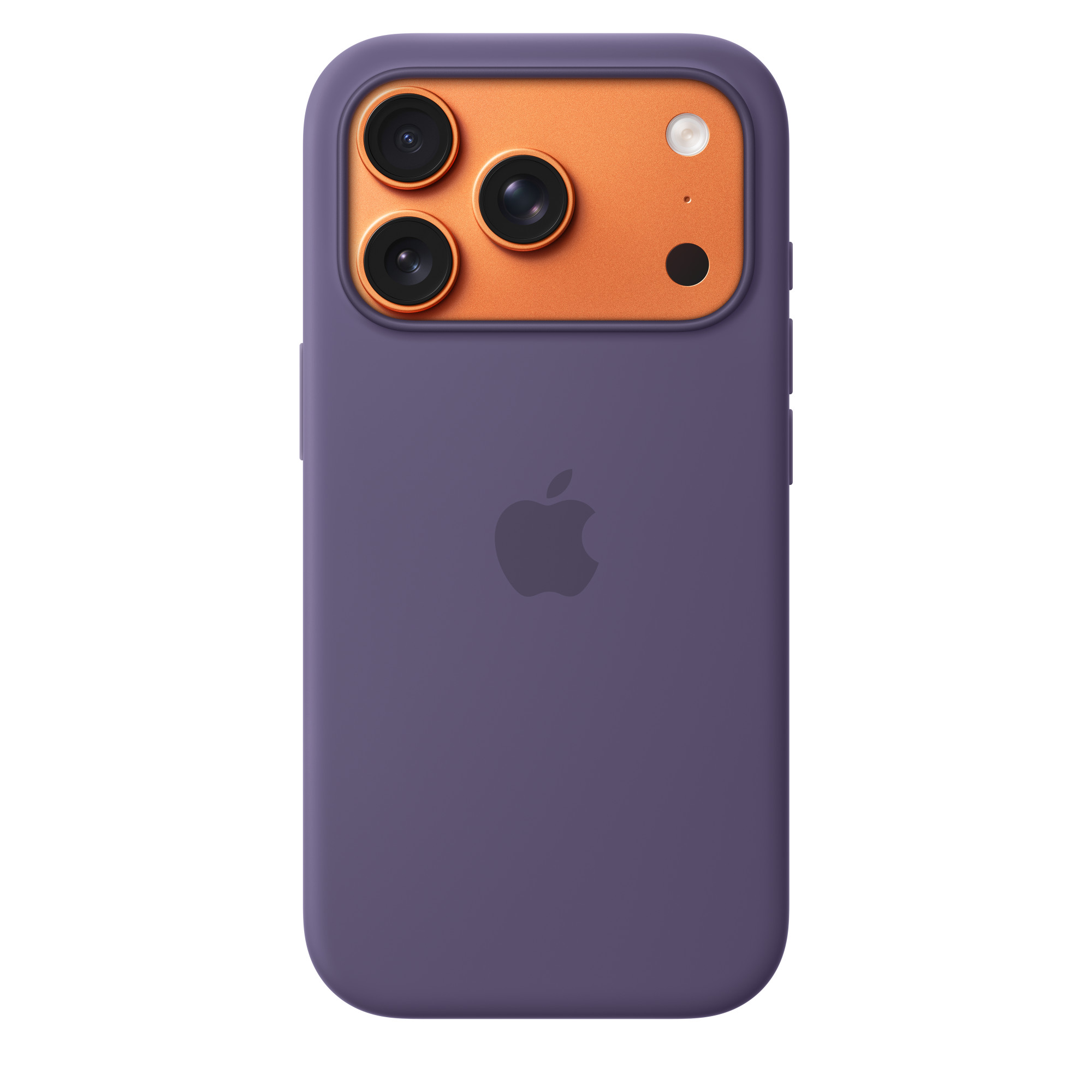 Фото Чехол защитный Apple Silicone Case with MagSafe для iPhone 17 Pro, фиолетовый На фото изображено Чехол защитный Apple Silicone Case with MagSafe для iPhone 17 Pro, фиолетовый