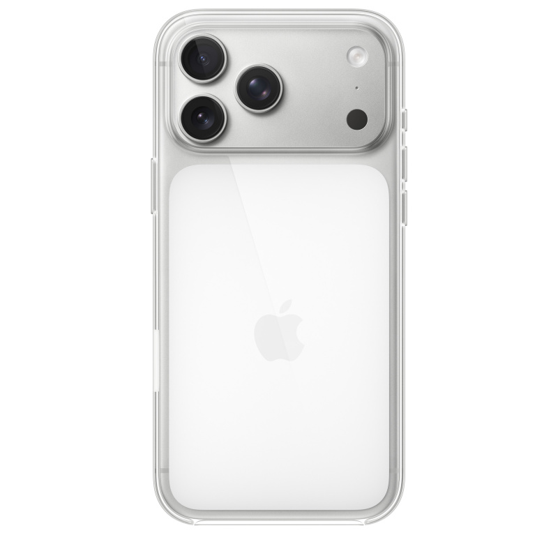 Фото Чехол защитный Apple Clear Case with MagSafe для iPhone 17 Pro Max, прозрачный На фото изображено Чехол защитный Apple Clear Case with MagSafe для iPhone 17 Pro Max, прозрачный