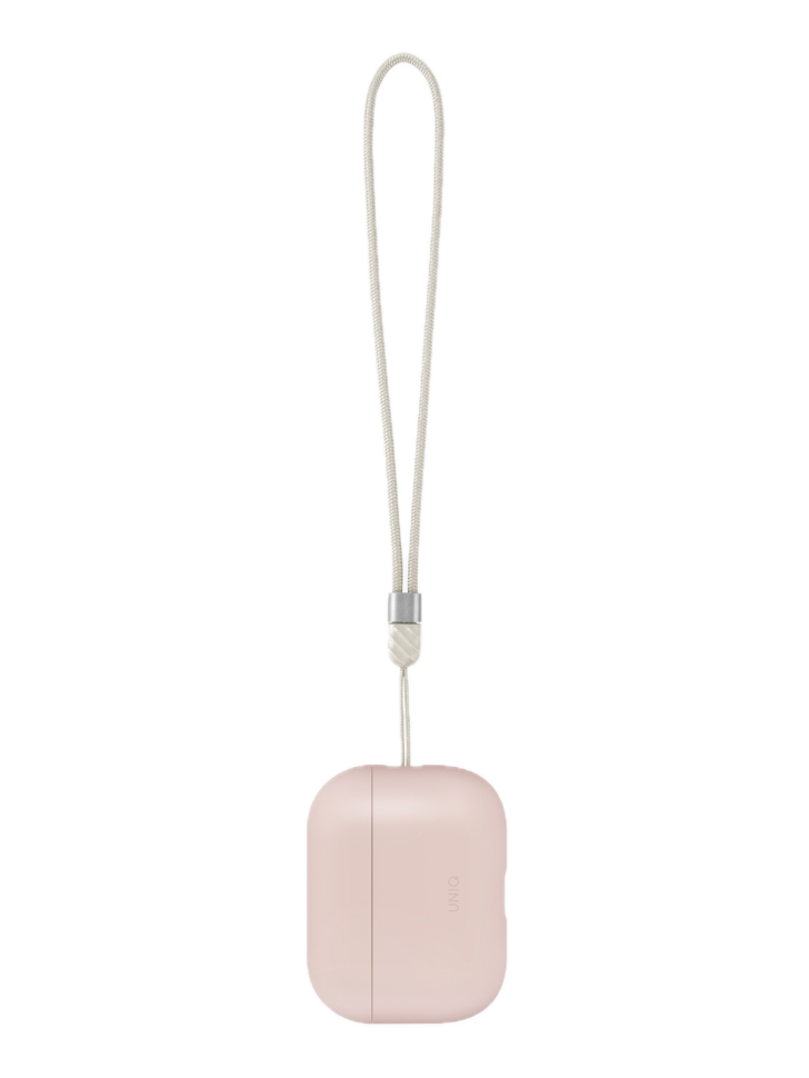 На фото изображено Чехол Uniq LINO для AirPods Pro 3, Blush Pink