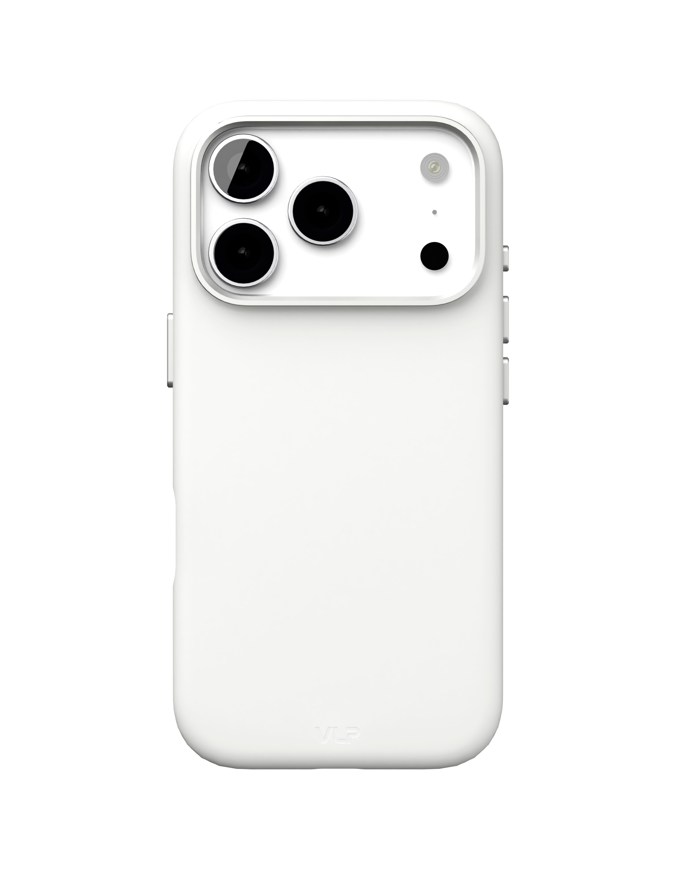 На фото изображено Чехол защитный VLP Aster Pro Case с MagSafe для iPhone 17 Pro, белый