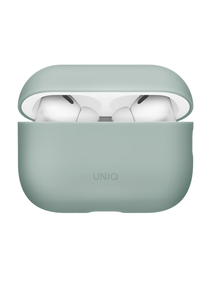 На фото изображено Чехол Uniq LINO для AirPods Pro 3, Iceplant Green