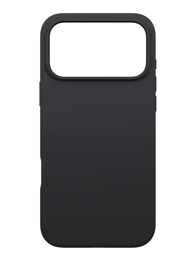 Фото Чехол Uniq Lino MagSafe для iPhone 17 Pro, черный На фото изображено Чехол Uniq Lino MagSafe для iPhone 17 Pro, черный