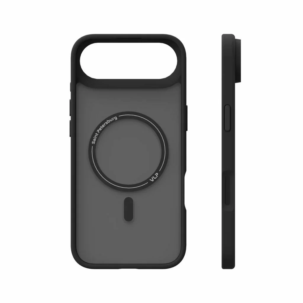 Фото Чехол защитный VLP LITE Bloom Case с MagSafe для iPhone Air, черный На фото изображено Чехол защитный VLP LITE Bloom Case с MagSafe для iPhone Air, черный