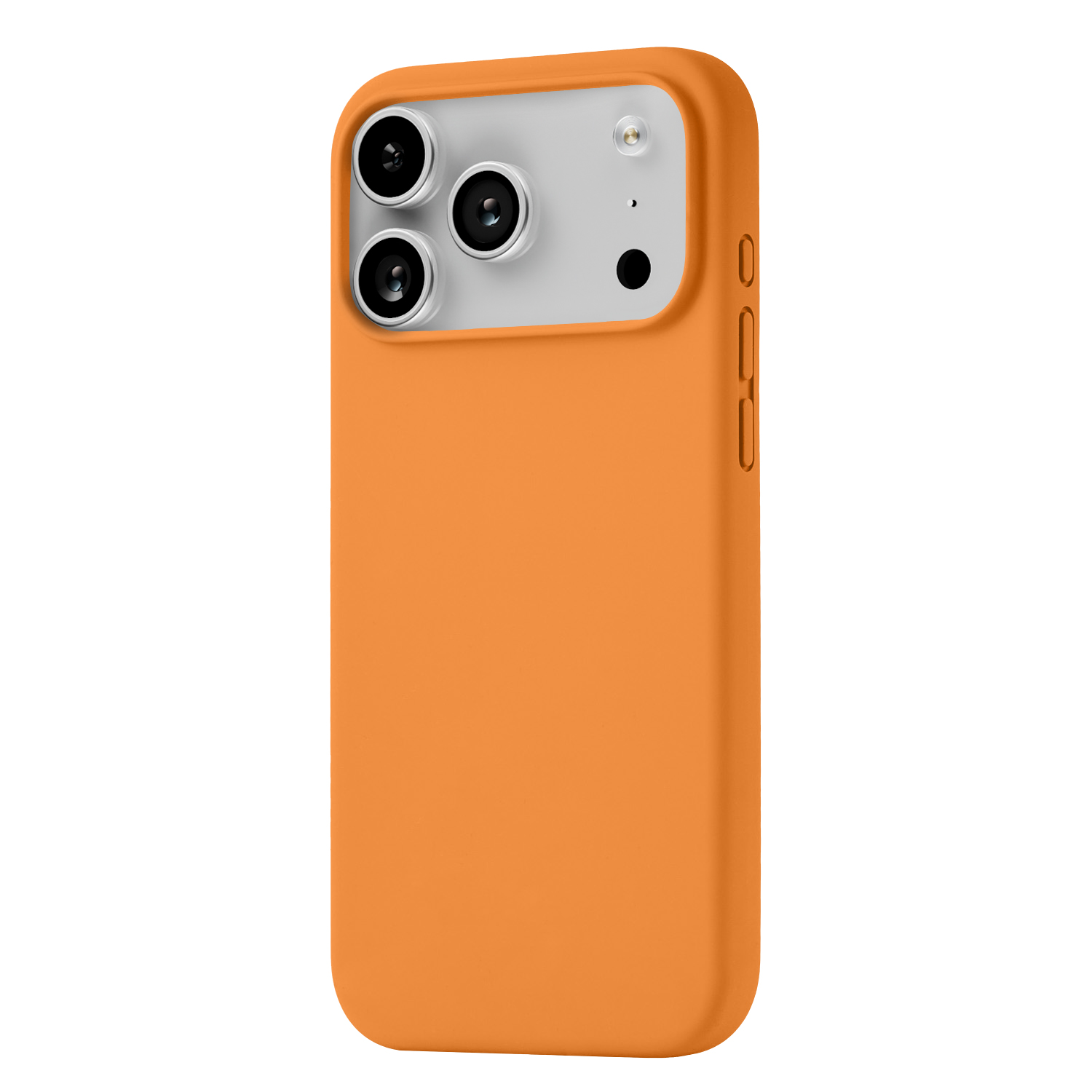 На фото изображено Чехол защитный uBear Touch Mag Case для iPhone 17 Pro Max, MagSafe, оранжевый