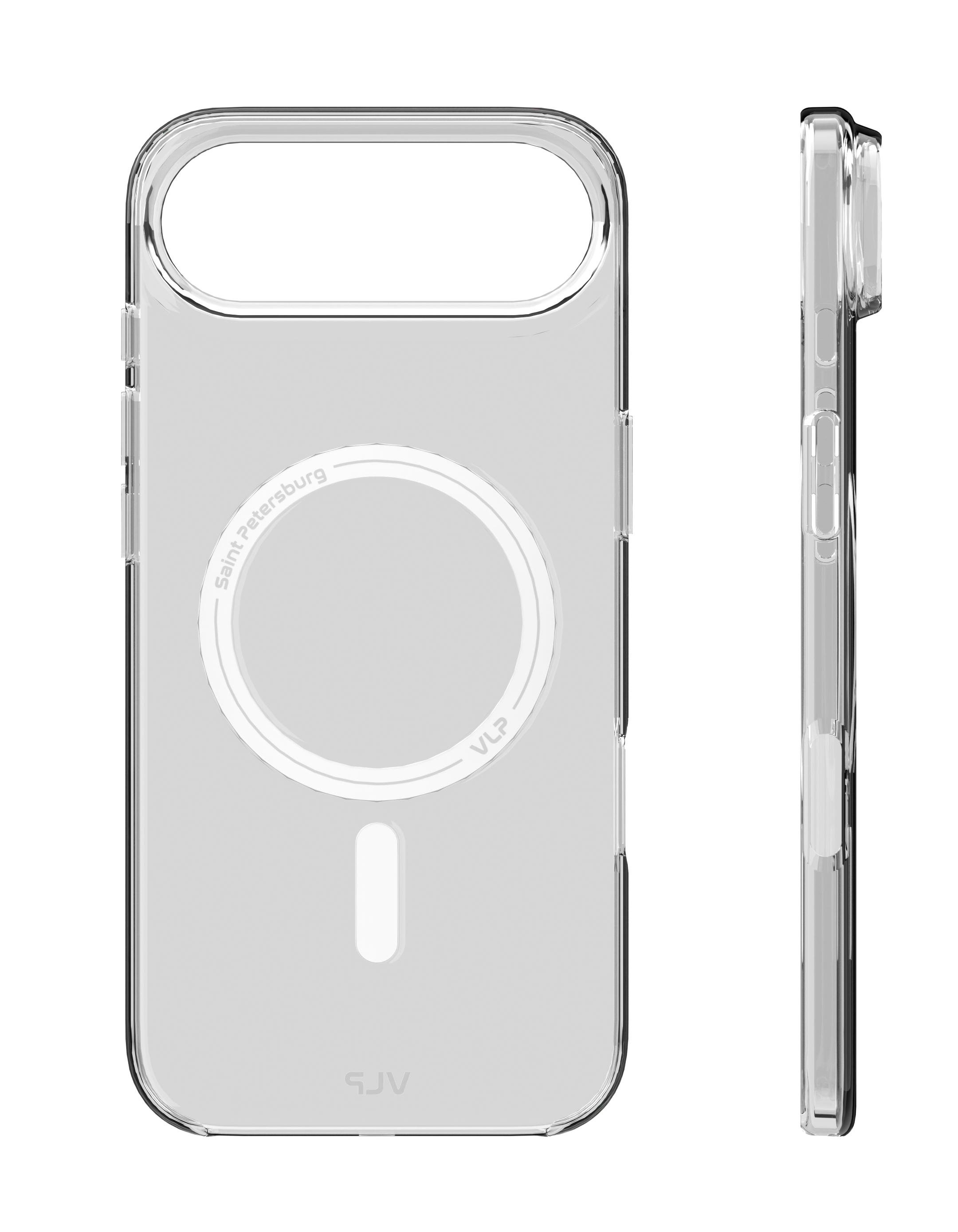 На фото изображено Чехол защитный VLP Puro Case с MagSafe для iPhone 17 Air, прозрачный