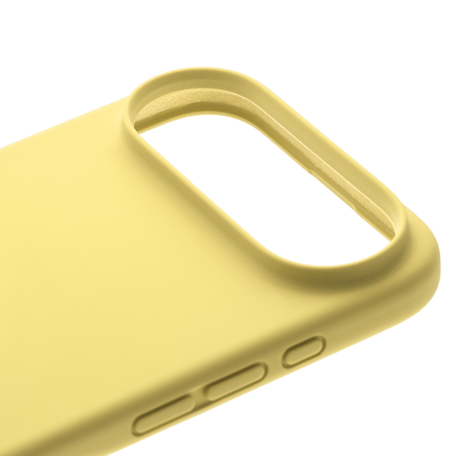 На фото изображено Чехол защитный uBear Touch Mag Case для iPhone 17 Air, MagSafe, светло-жёлтый