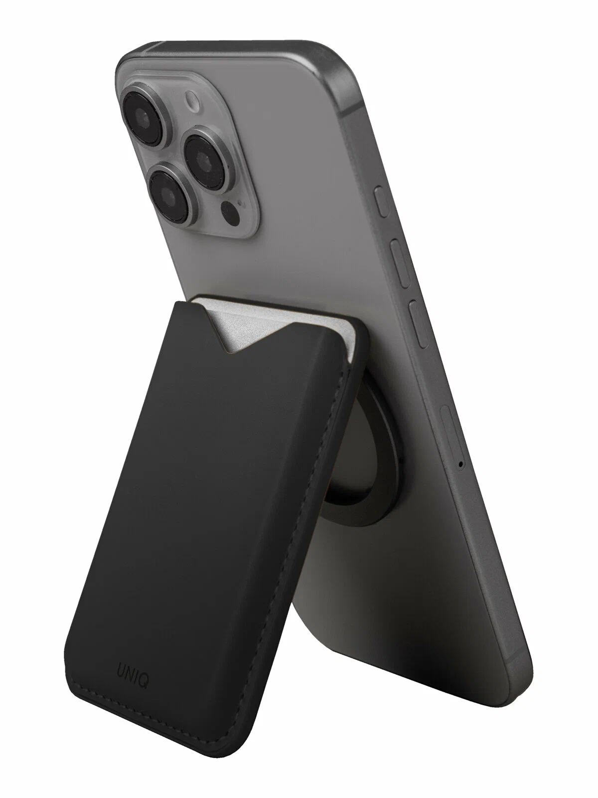 Фото Картхолдер Uniq Lyden EVO, Black На фото изображено Картхолдер Uniq Lyden EVO, Black