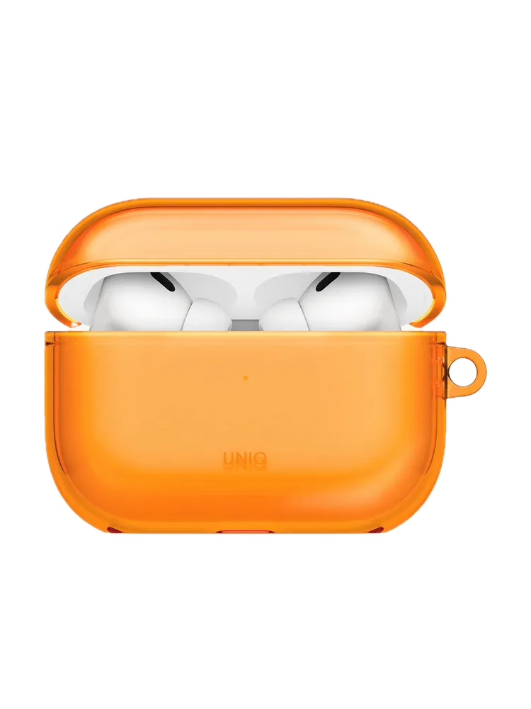 Фото Чехол Uniq Glase TPU для AirPods Pro 3, Golden Citrus На фото изображено Чехол Uniq Glase TPU для AirPods Pro 3, Golden Citrus