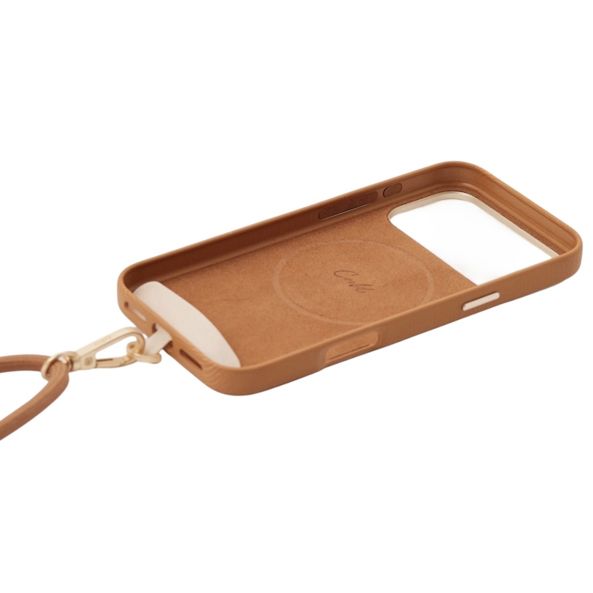 Фото Чехол Uniq Coehl Strap Merelle (MagSafe) для iPhone 17 Pro, коричневый На фото изображено Чехол Uniq Coehl Strap Merelle (MagSafe) для iPhone 17 Pro, коричневый