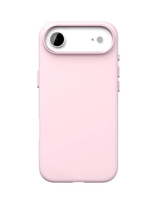 На фото изображено Чехол защитный VLP Aster Pro Case с MagSafe для iPhone 17 Air, розовый