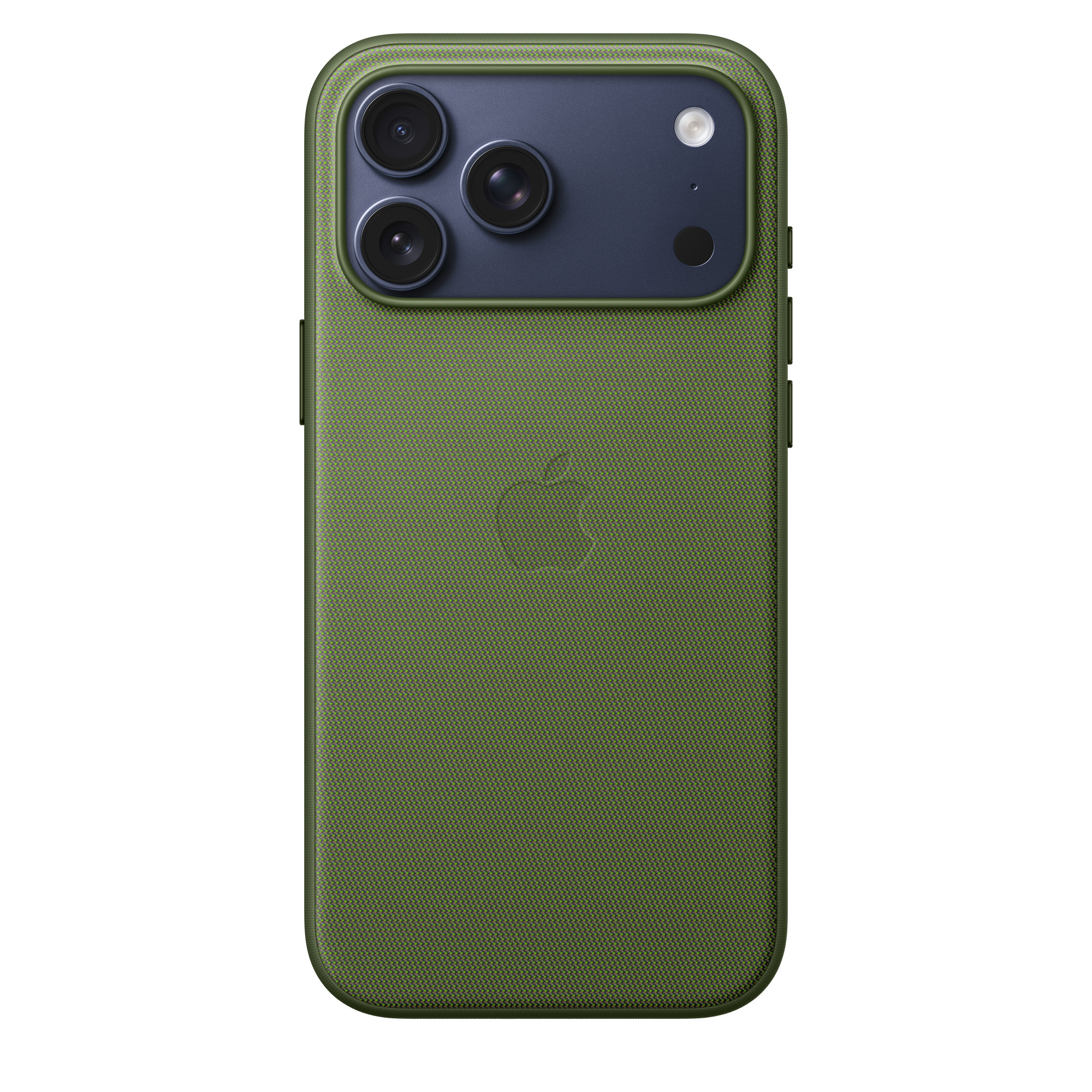 Фото Чехол защитный Apple TechWoven Case with MagSafe для iPhone 17 Pro Max, зелёный На фото изображено Чехол защитный Apple TechWoven Case with MagSafe для iPhone 17 Pro Max, зелёный