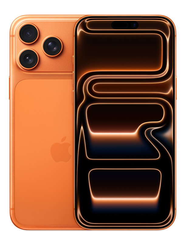 На фото изображено Apple iPhone 17 Pro Max, 1 ТБ, Космический оранжевый