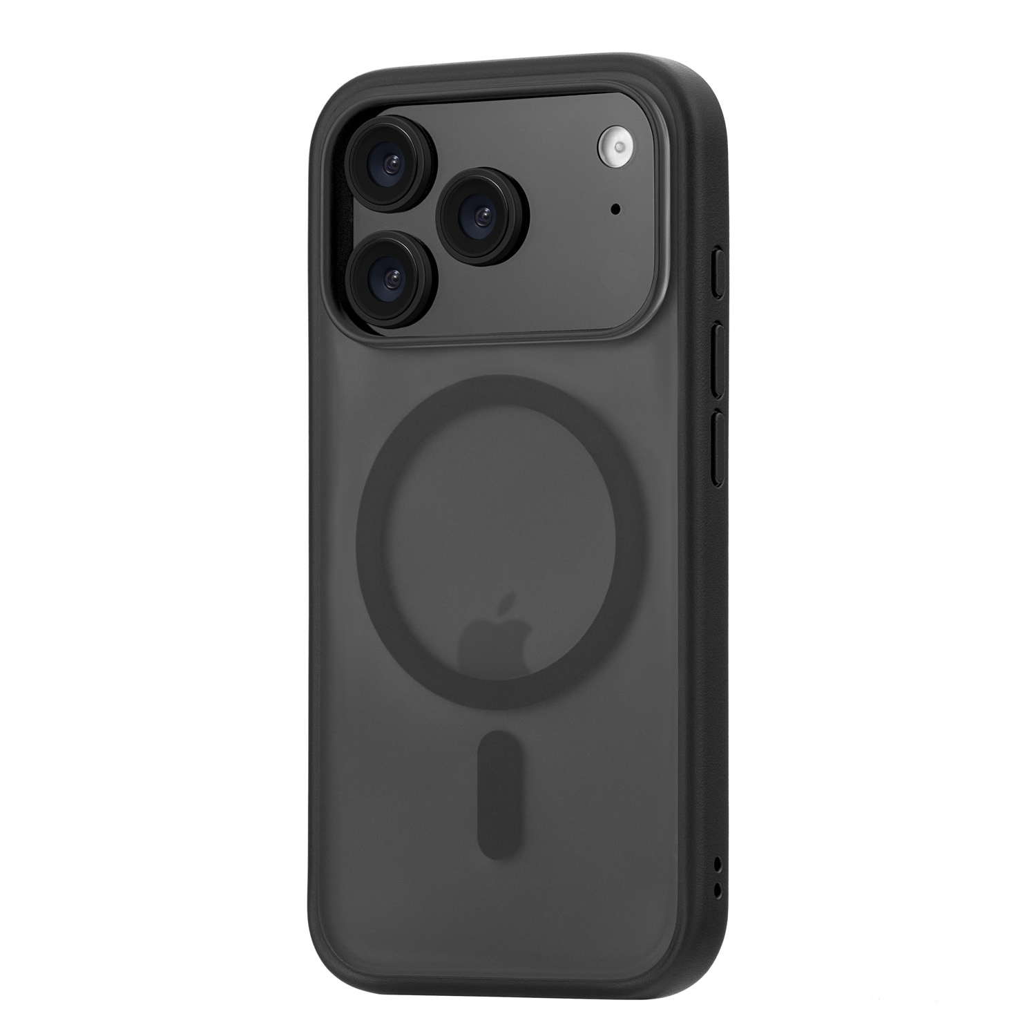 На фото изображено Чехол защитный uBear Cloud Mag Case для iPhone 17 Pro, MagSafe, черный