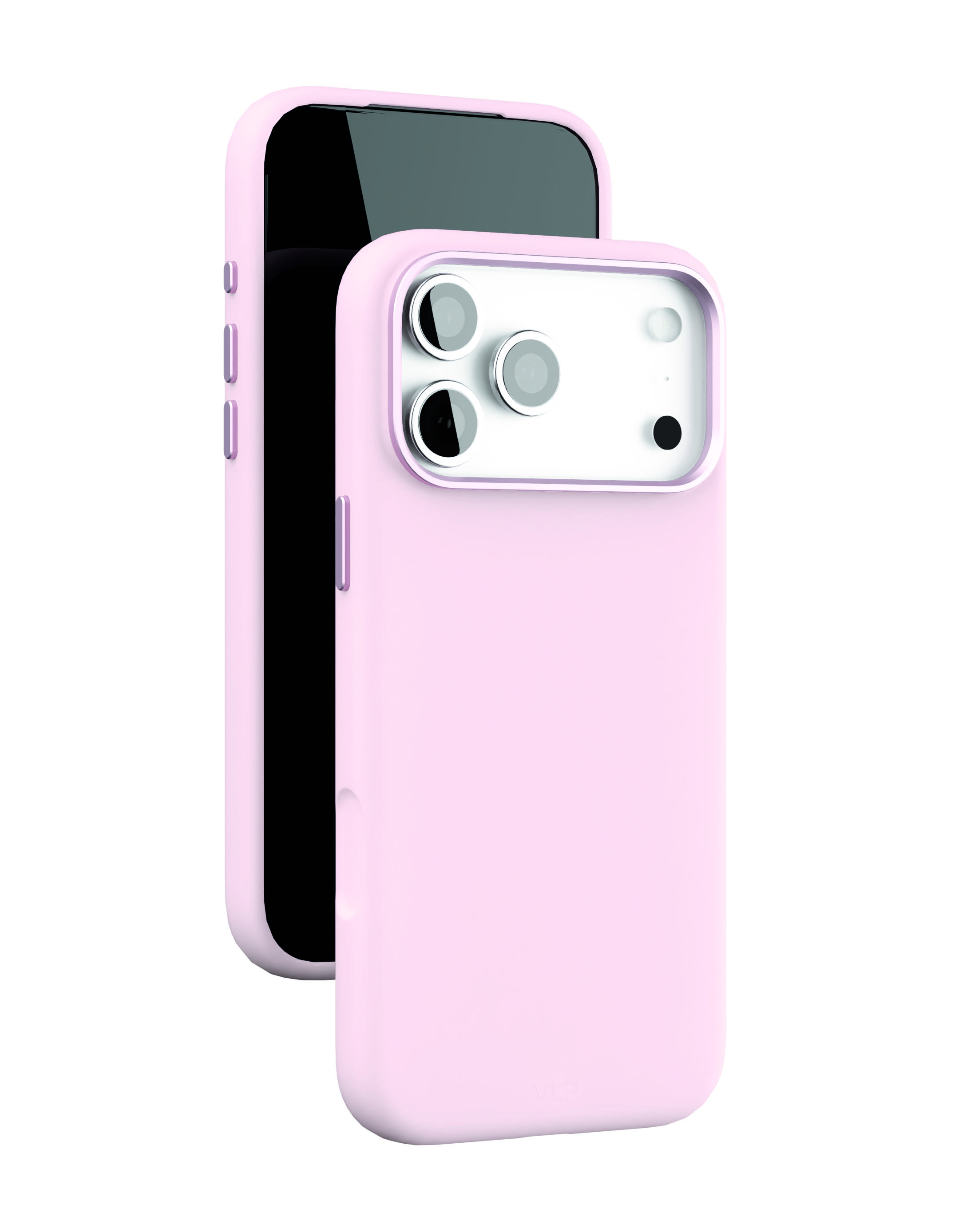 На фото изображено Чехол защитный VLP Aster Pro Case с MagSafe для iPhone 17 Pro Max, розовый