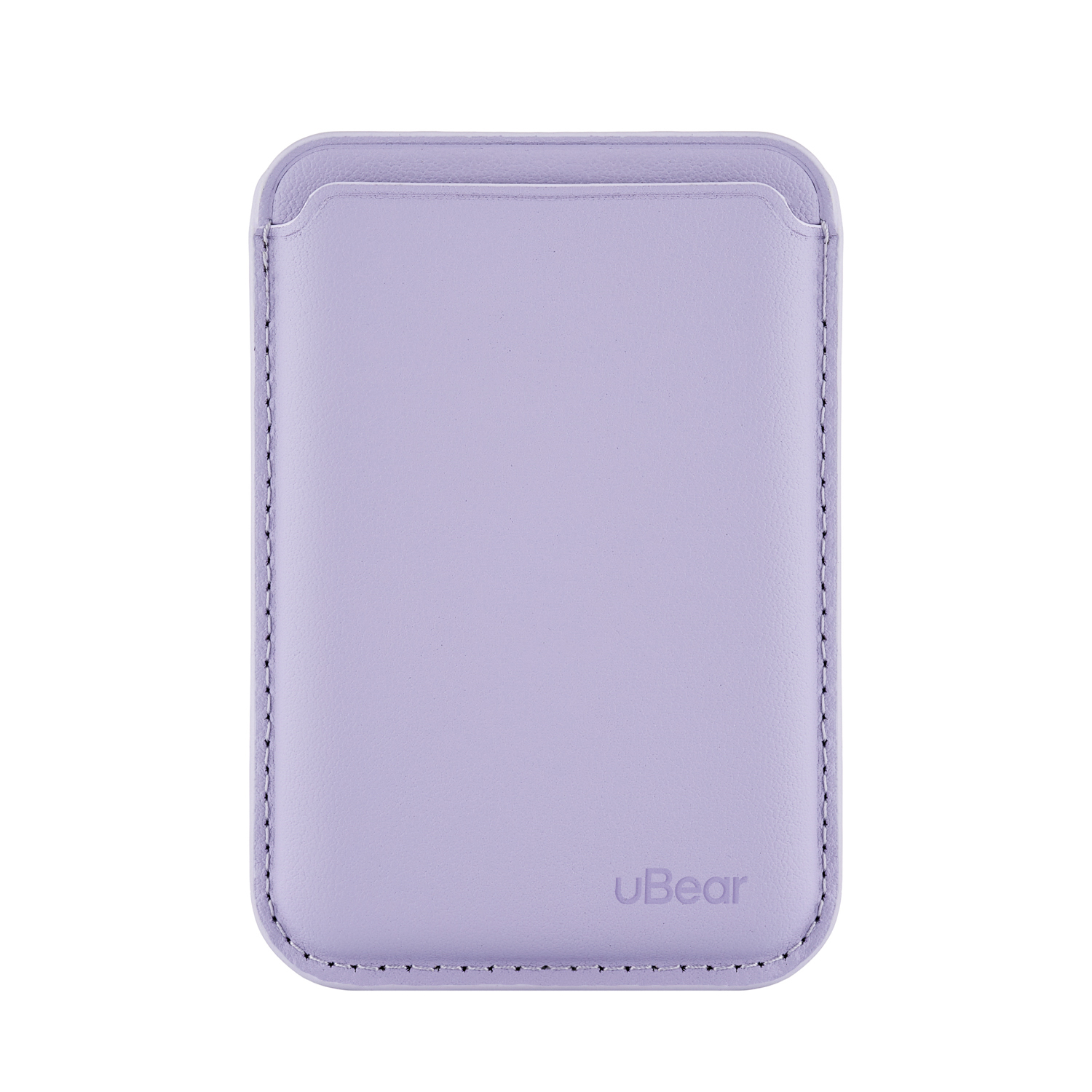 Магнитный кардхолдер uBear Leather Shell, фиолетовый