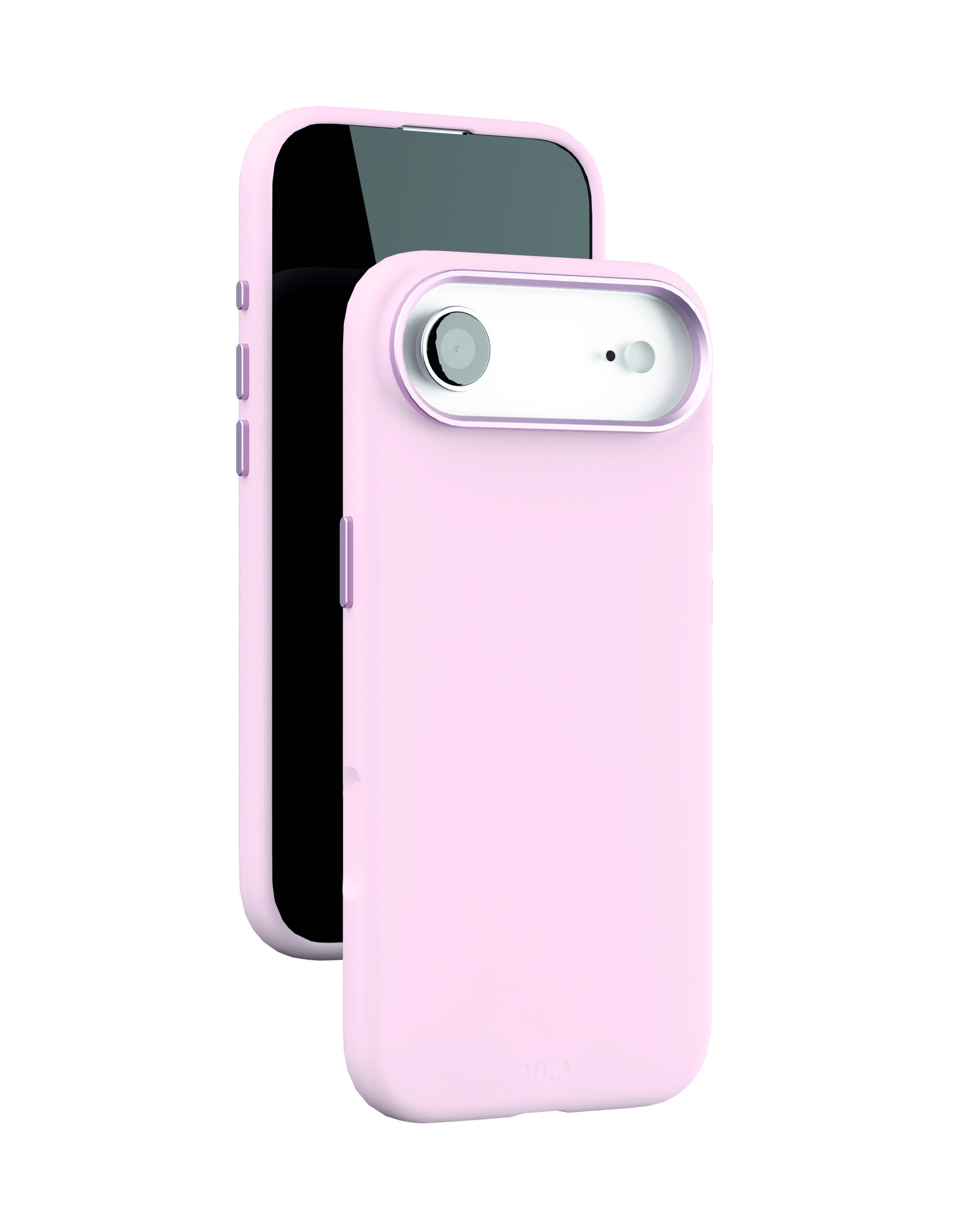 На фото изображено Чехол защитный VLP Aster Pro Case с MagSafe для iPhone 17 Air, розовый
