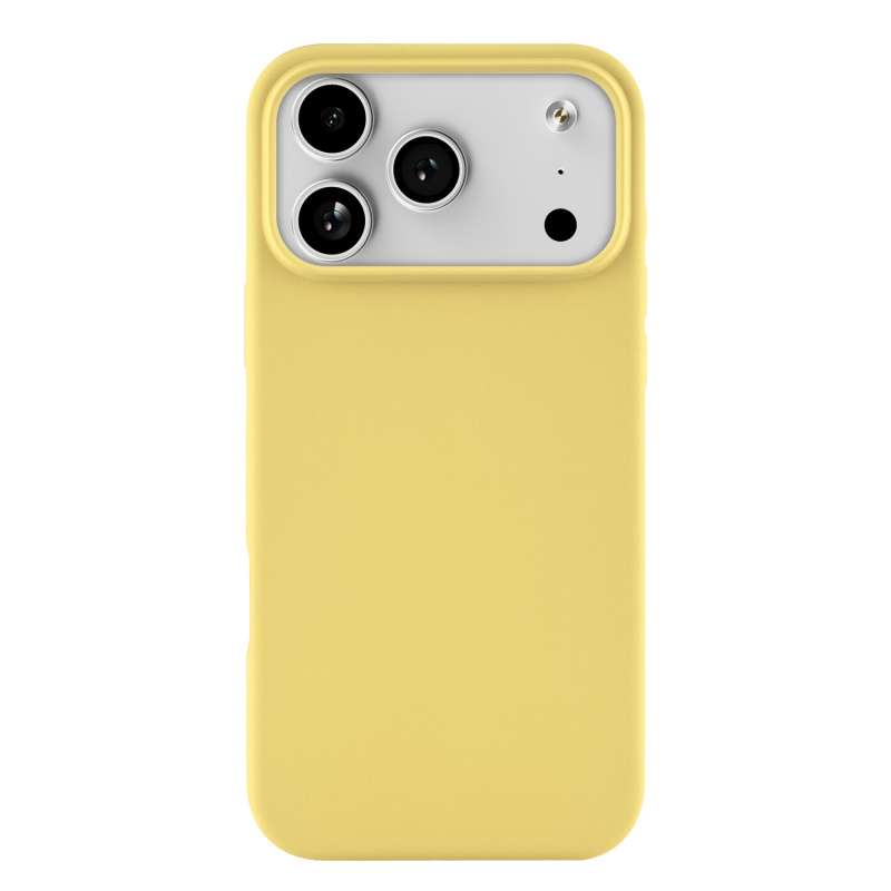 Фото Чехол защитный uBear Touch Mag Case для iPhone 17 Pro Max, MagSafe, светло-жёлтый На фото изображено Чехол защитный uBear Touch Mag Case для iPhone 17 Pro Max, MagSafe, светло-жёлтый