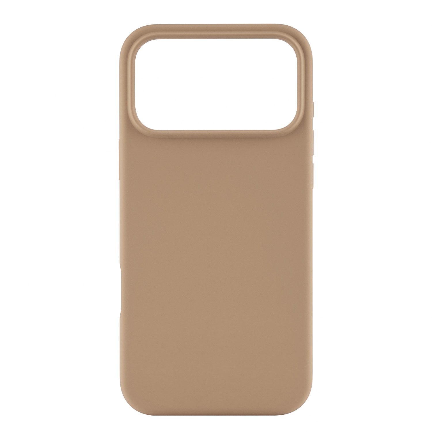 На фото изображено Чехол защитный uBear Touch Mag Case для iPhone 17 Pro Max, MagSafe, латте