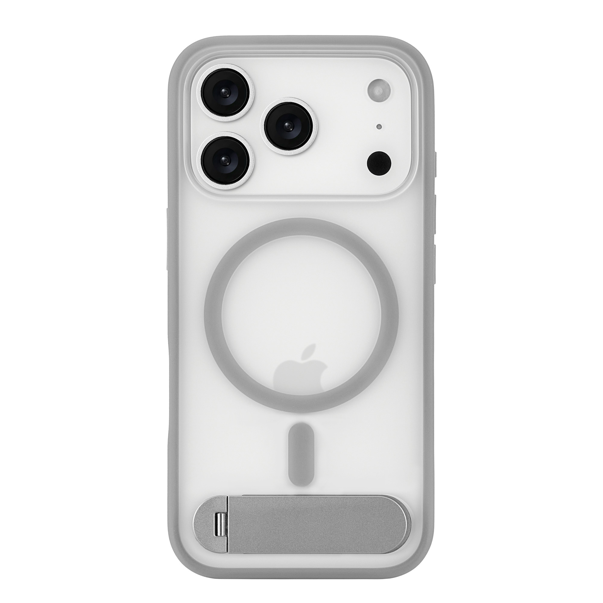 Фото Чехол защитный uBear Stand 360° Mag Case для iPhone 17 Pro, серый На фото изображено Чехол защитный uBear Stand 360° Mag Case для iPhone 17 Pro, серый