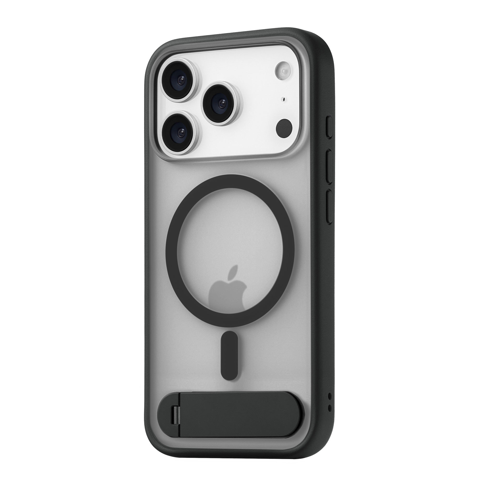 Фото Чехол защитный uBear Stand 360° Mag Case для iPhone 17 Pro, черный На фото изображено Чехол защитный uBear Stand 360° Mag Case для iPhone 17 Pro, черный