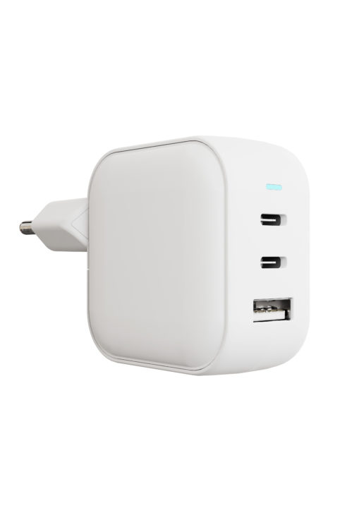 Сетевое зарядное устройство VLP G-Charge 65Вт 2 USB-C, USB-A, белый