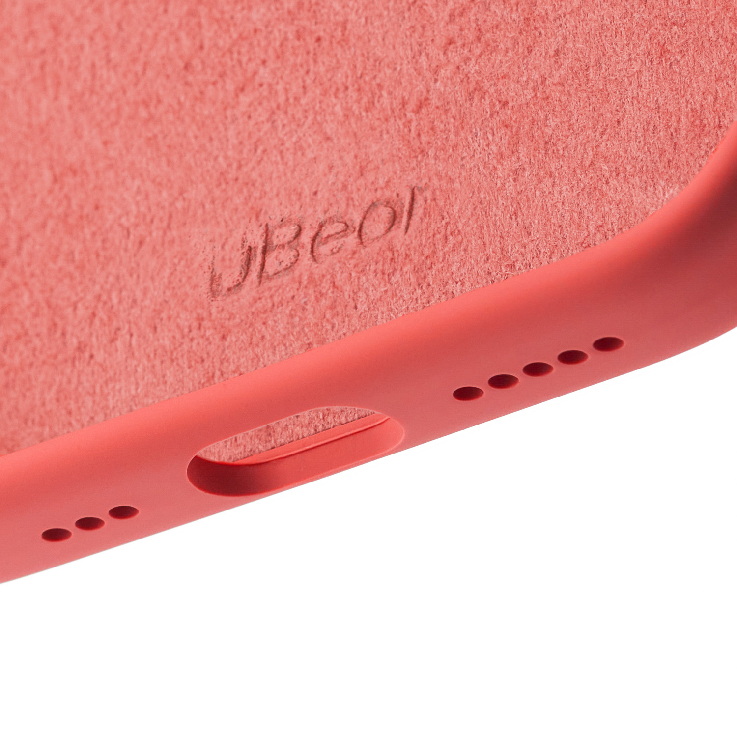 На фото изображено Чехол защитный uBear Touch Mag Case для iPhone 17 MagSafe, коралловый