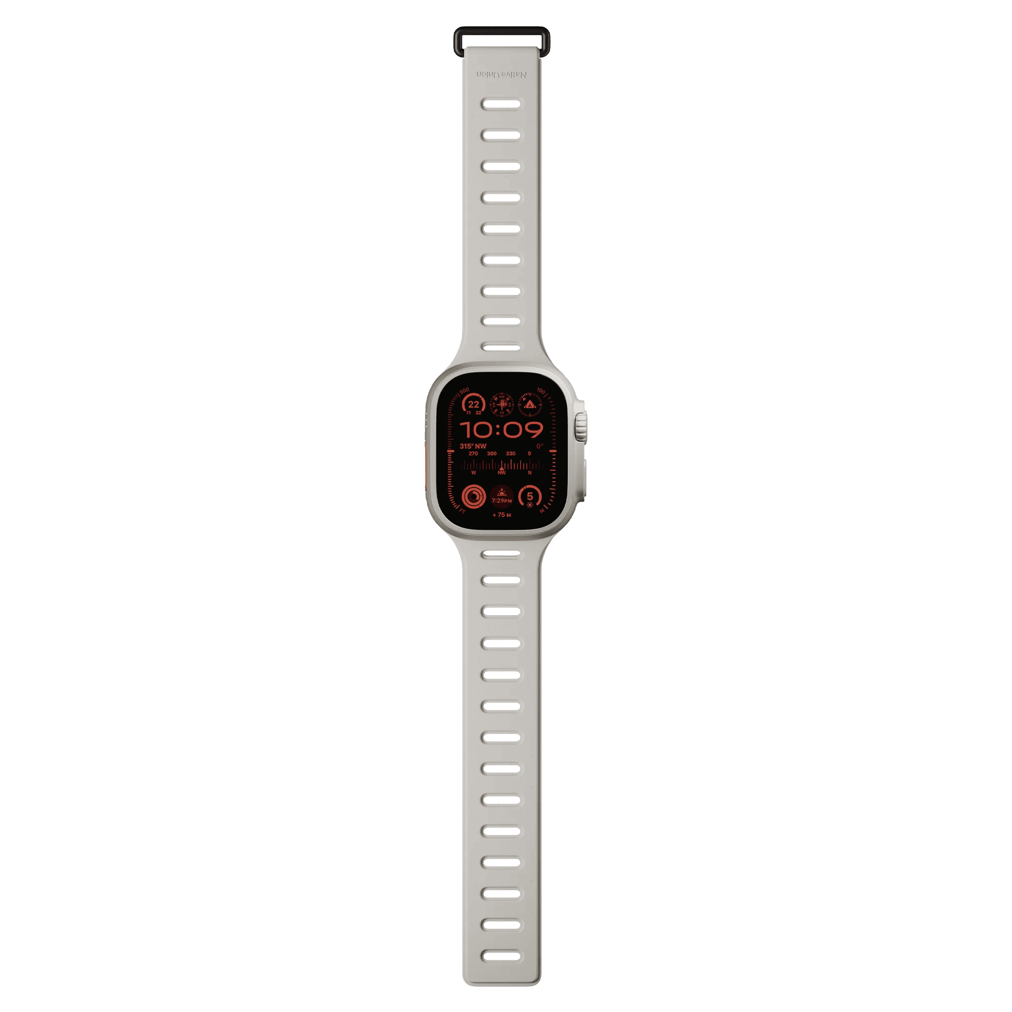 Ремешок Native Union для Apple Watch Magnetic 42/44/45/49мм, оранжевый/серый