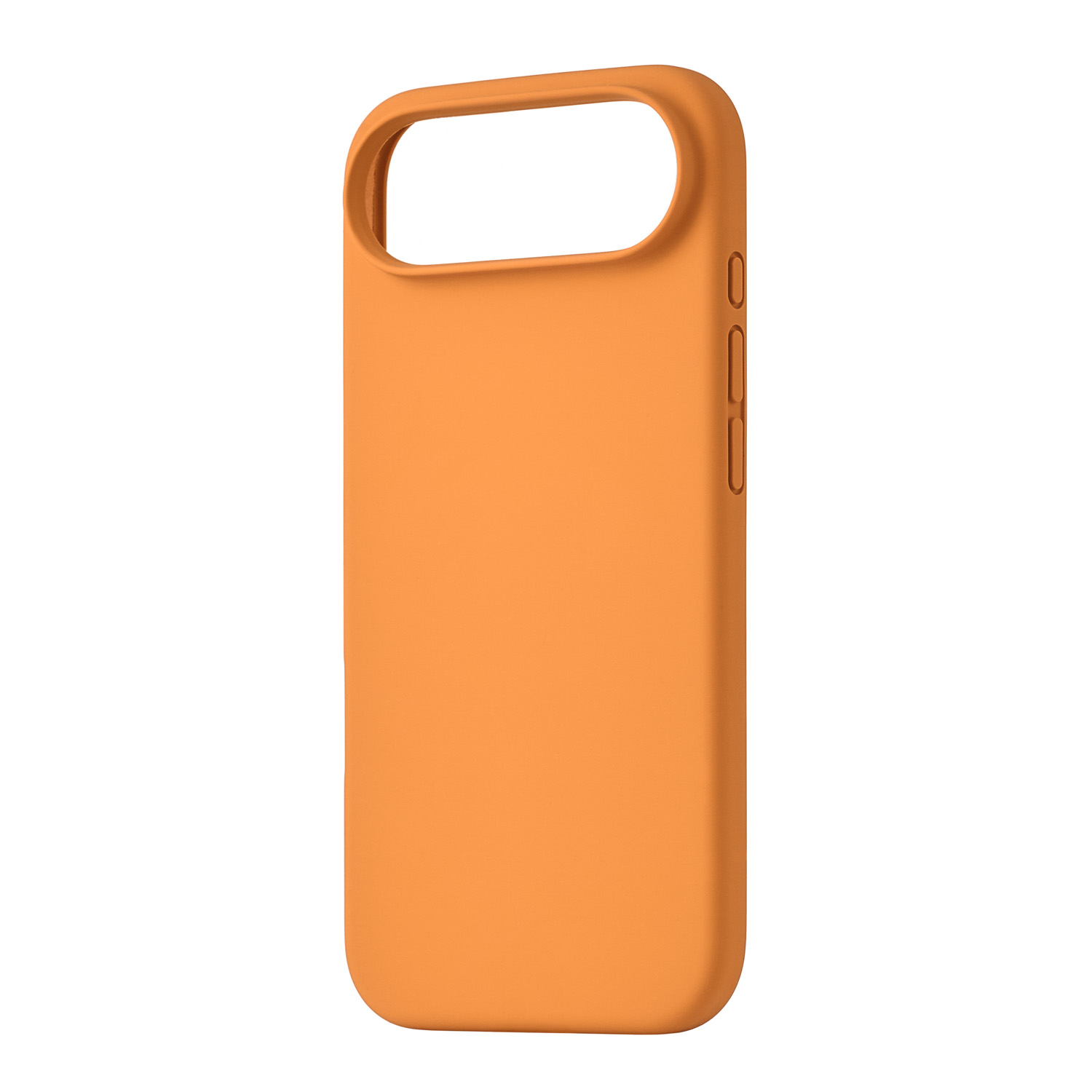 На фото изображено Чехол защитный uBear Touch Mag Case для iPhone 17 Air, MagSafe, оранжевый