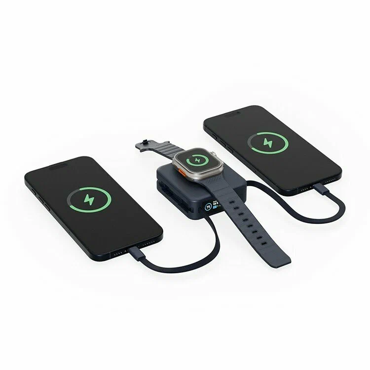 Фото Внешний аккумулятор Energea MagPac Mini Plus 10000 mAh, синий На фото изображено Внешний аккумулятор Energea MagPac Mini Plus 10000 mAh, синий