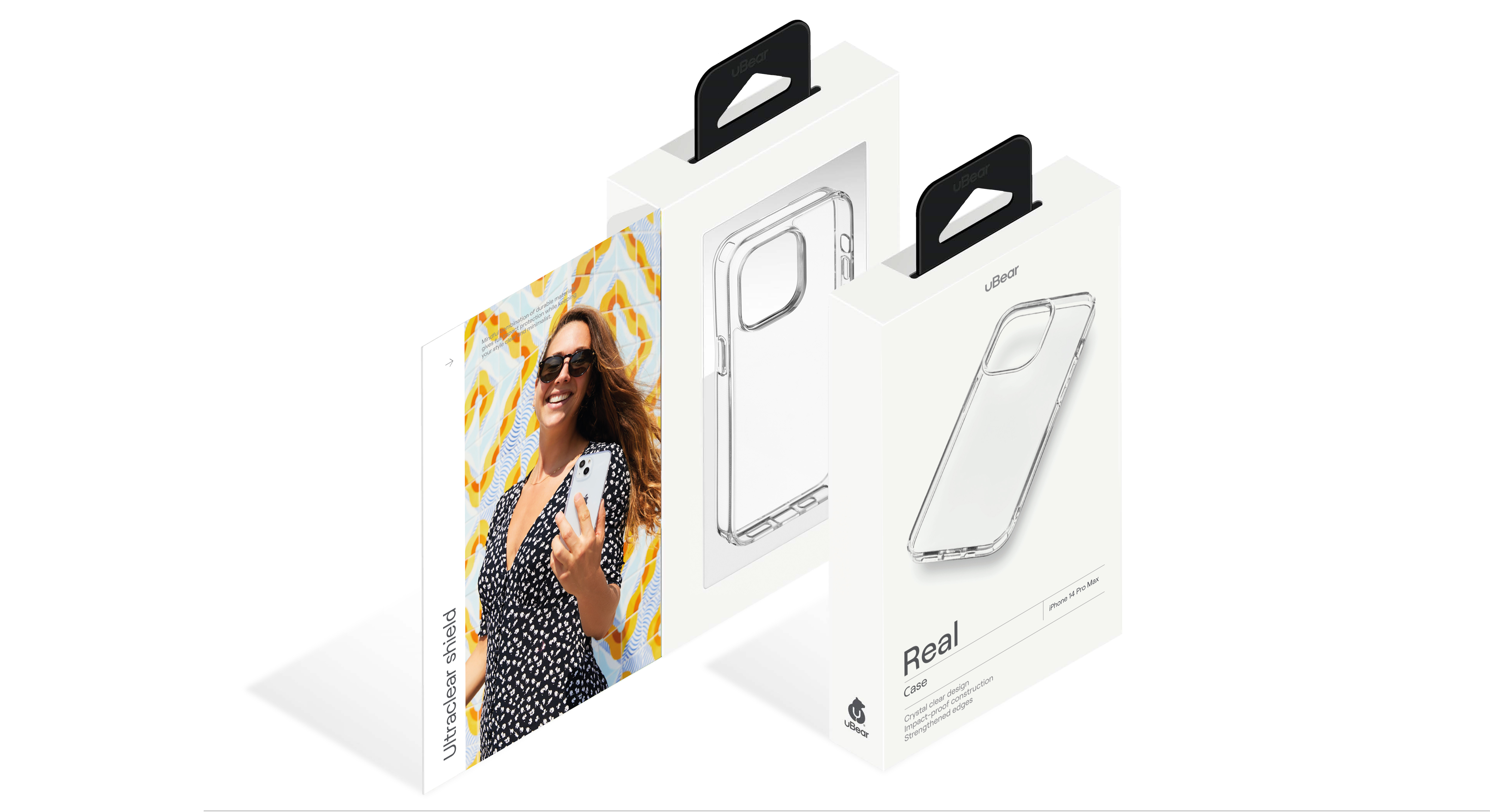 Чехол защитный uBear Real Case для iPhone 14 Pro Max, прозрачный