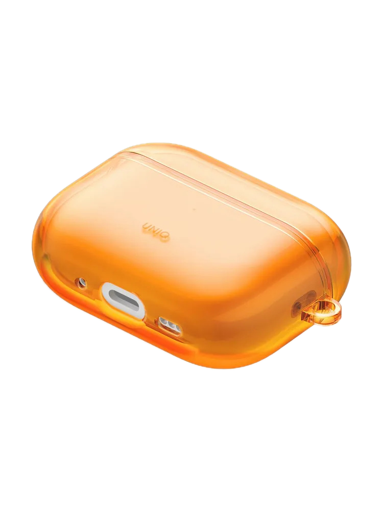 Фото Чехол Uniq Glase TPU для AirPods Pro 3, Golden Citrus На фото изображено Чехол Uniq Glase TPU для AirPods Pro 3, Golden Citrus