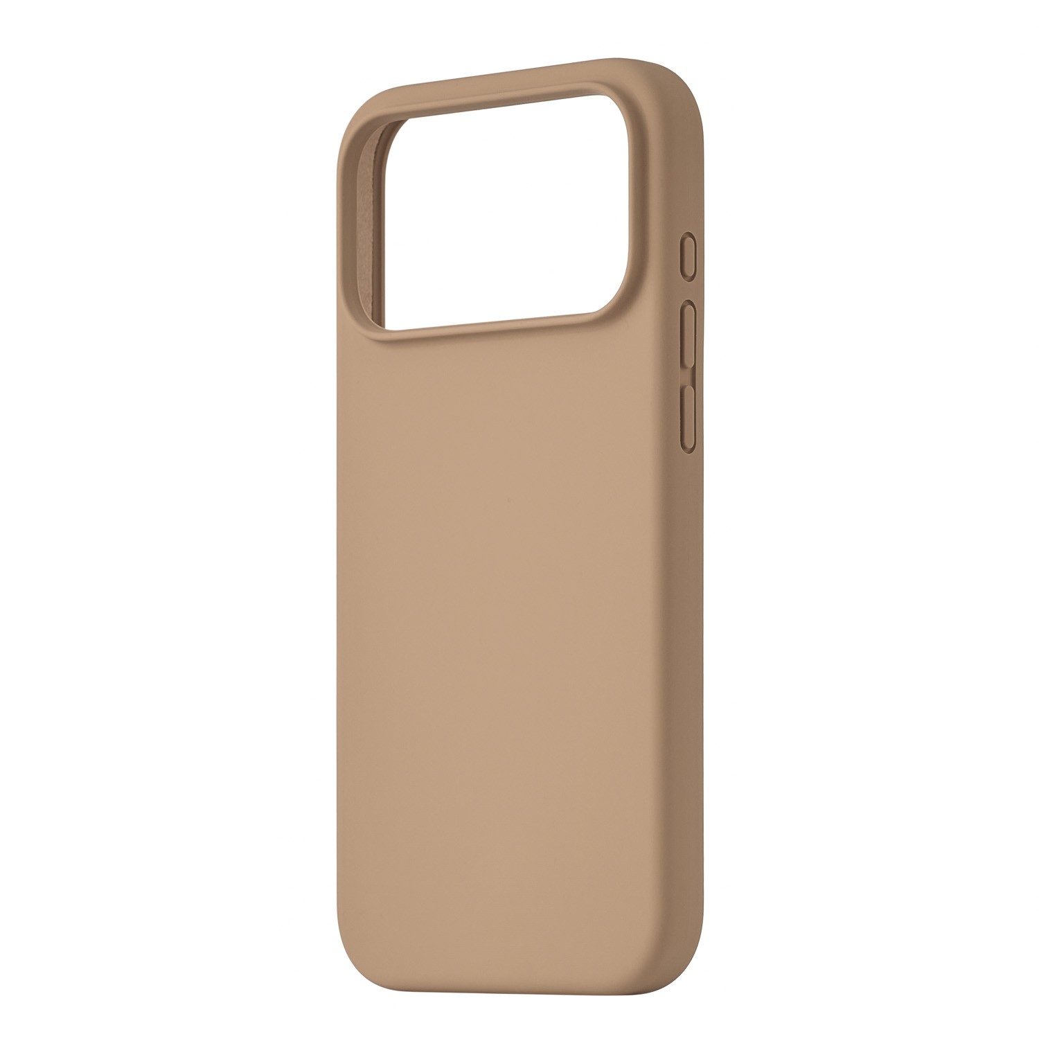 На фото изображено Чехол защитный uBear Touch Mag Case для iPhone 17 Pro Max, MagSafe, латте