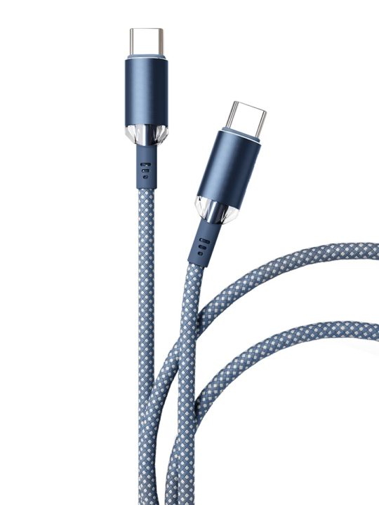 Кабель VLP Diamond Cable USB-C/USB-C, 1.2м, темно-синий