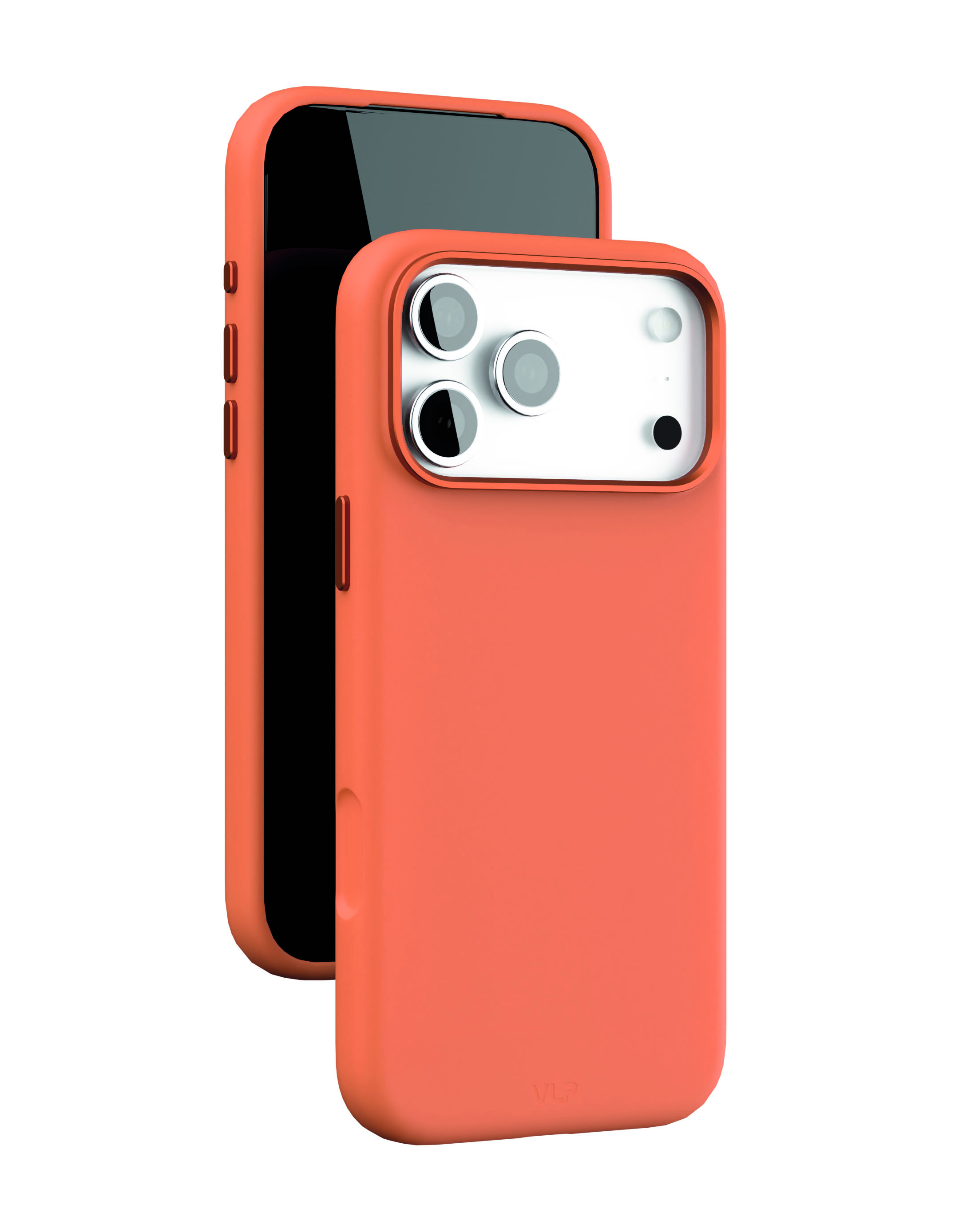 На фото изображено Чехол защитный VLP Aster Pro Case с MagSafe для iPhone 17 Pro Max, оранжевый