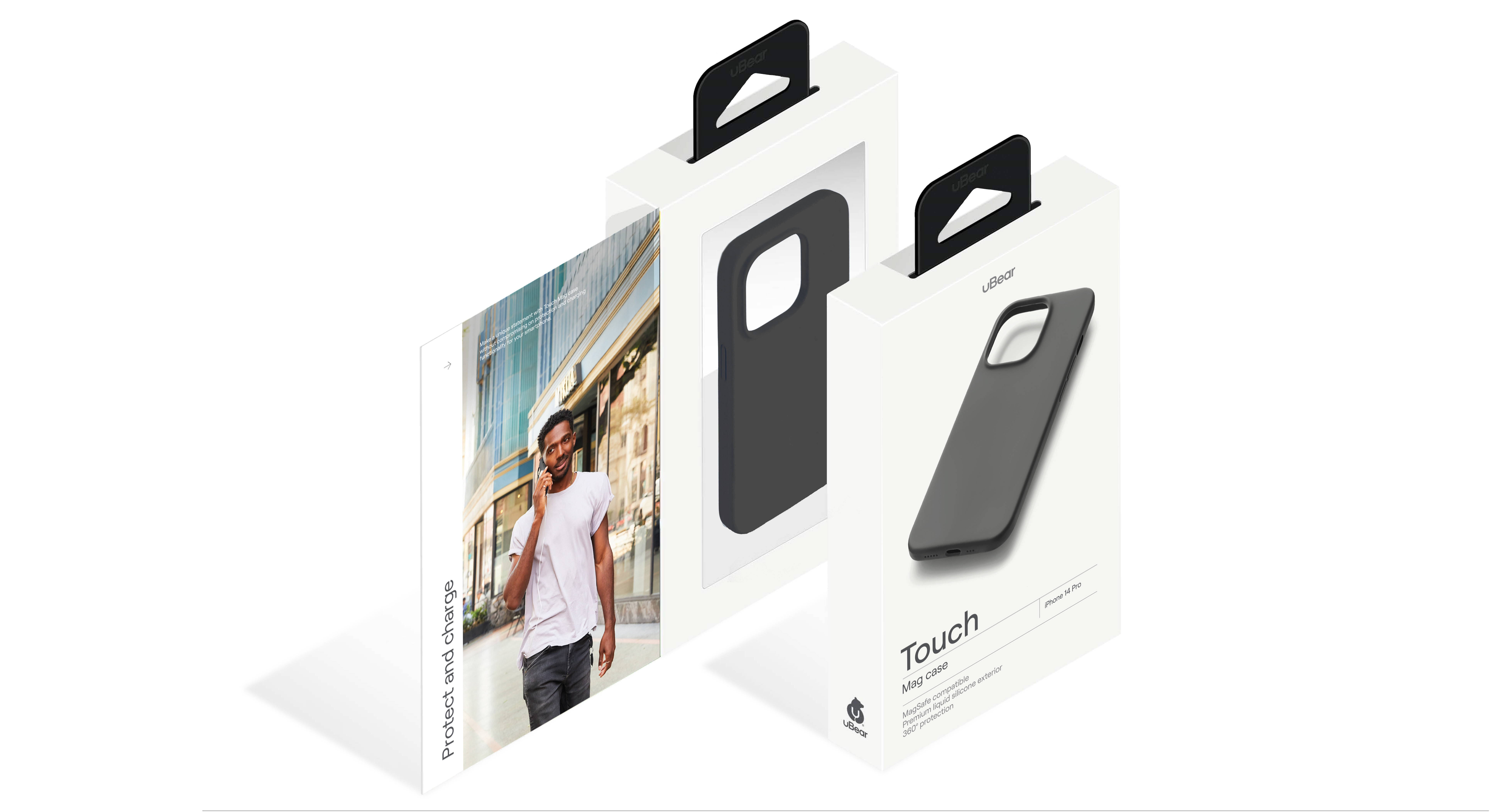 Чехол защитный uBear Touch Mag Case для  iPhone 14 Pro, чёрный