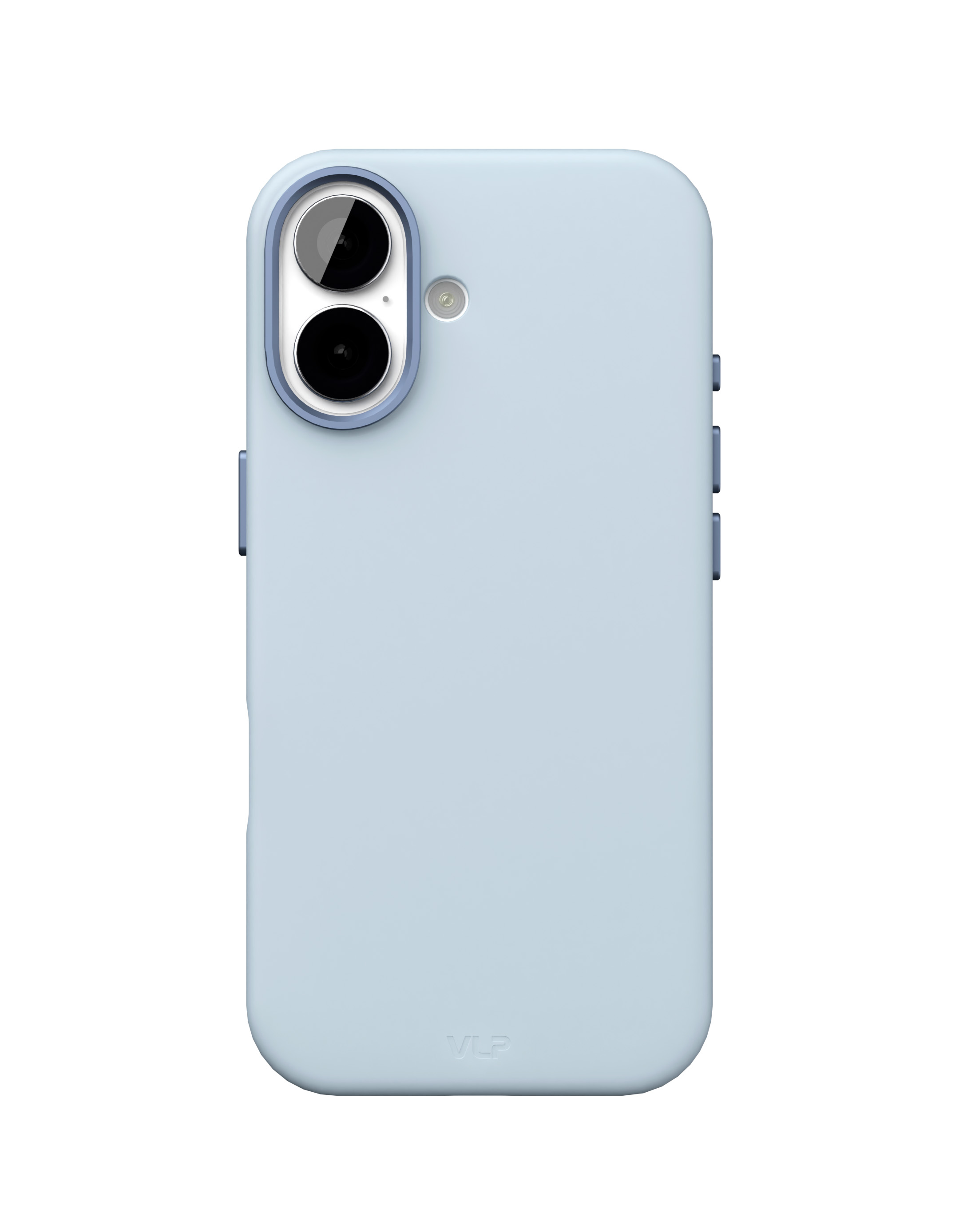 На фото изображено Чехол защитный VLP Aster Pro Case с MagSafe для iPhone 17, голубой