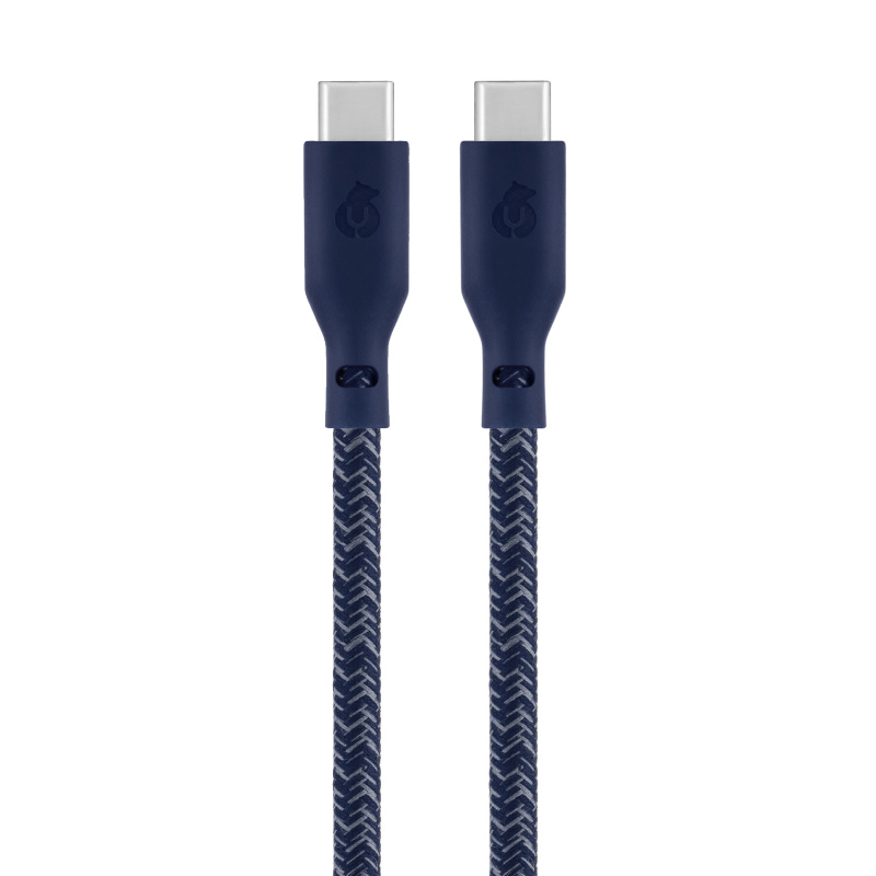 Зарядный кабель uBear Trend, USB-C/USB-С, 1,2м, синий