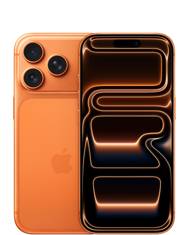 На фото изображено Apple iPhone 17 Pro, 256 ГБ, Космический оранжевый
