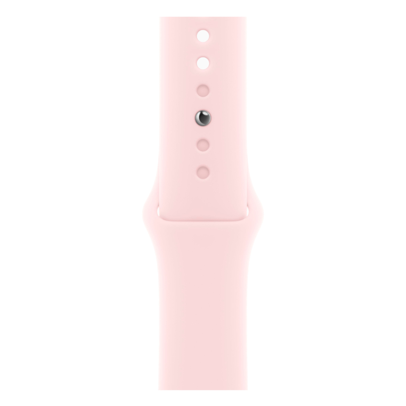 Apple Watch Series 9, 45 мм, корпус из алюминия цвета «Розовый», спортивный ремешок, размер S/M