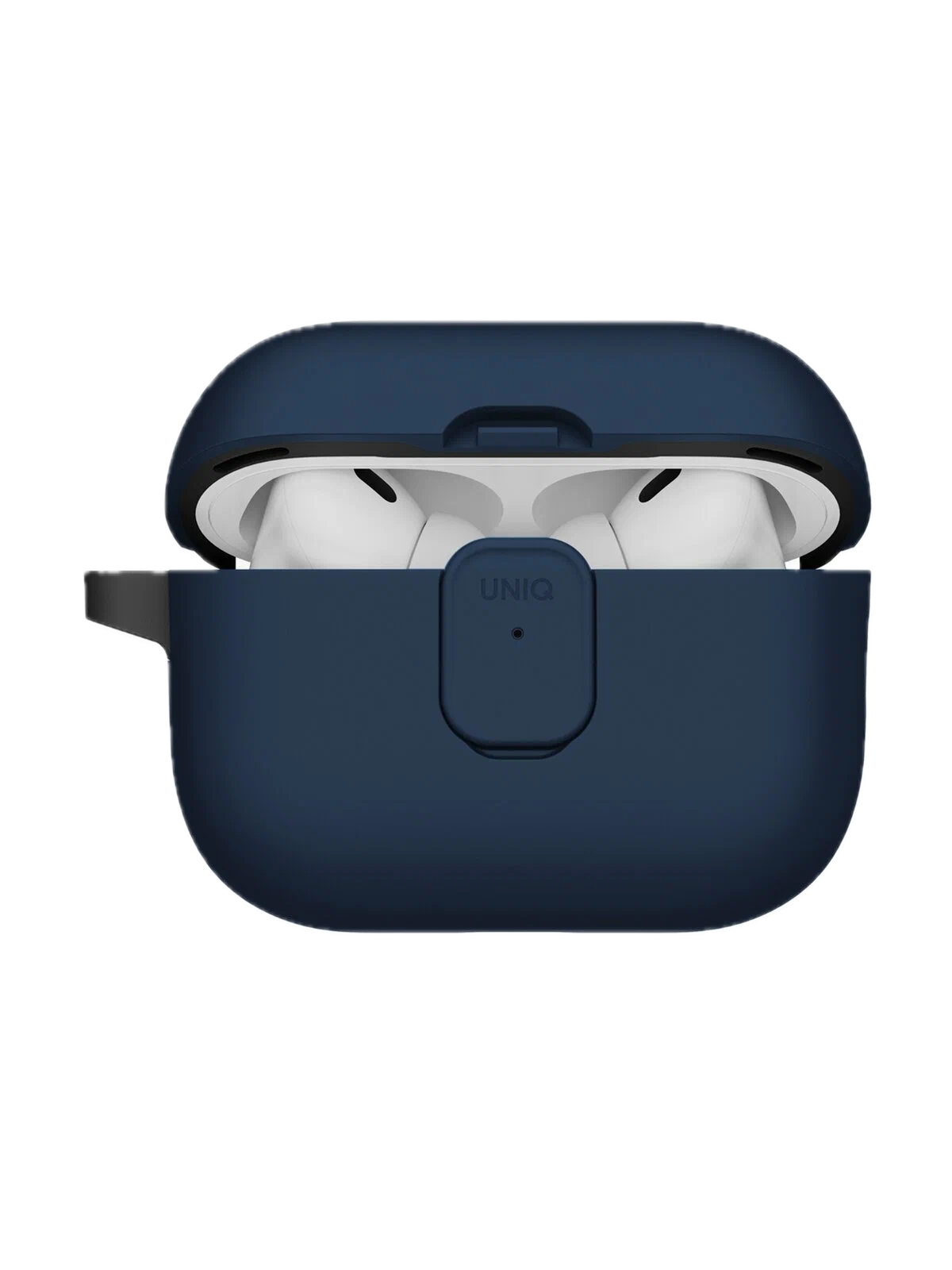 Фото Чехол Uniq CLYDE Lock case для AirPods Pro 3, Royal Blue/Flint Grey На фото изображено Чехол Uniq CLYDE Lock case для AirPods Pro 3, Royal Blue/Flint Grey